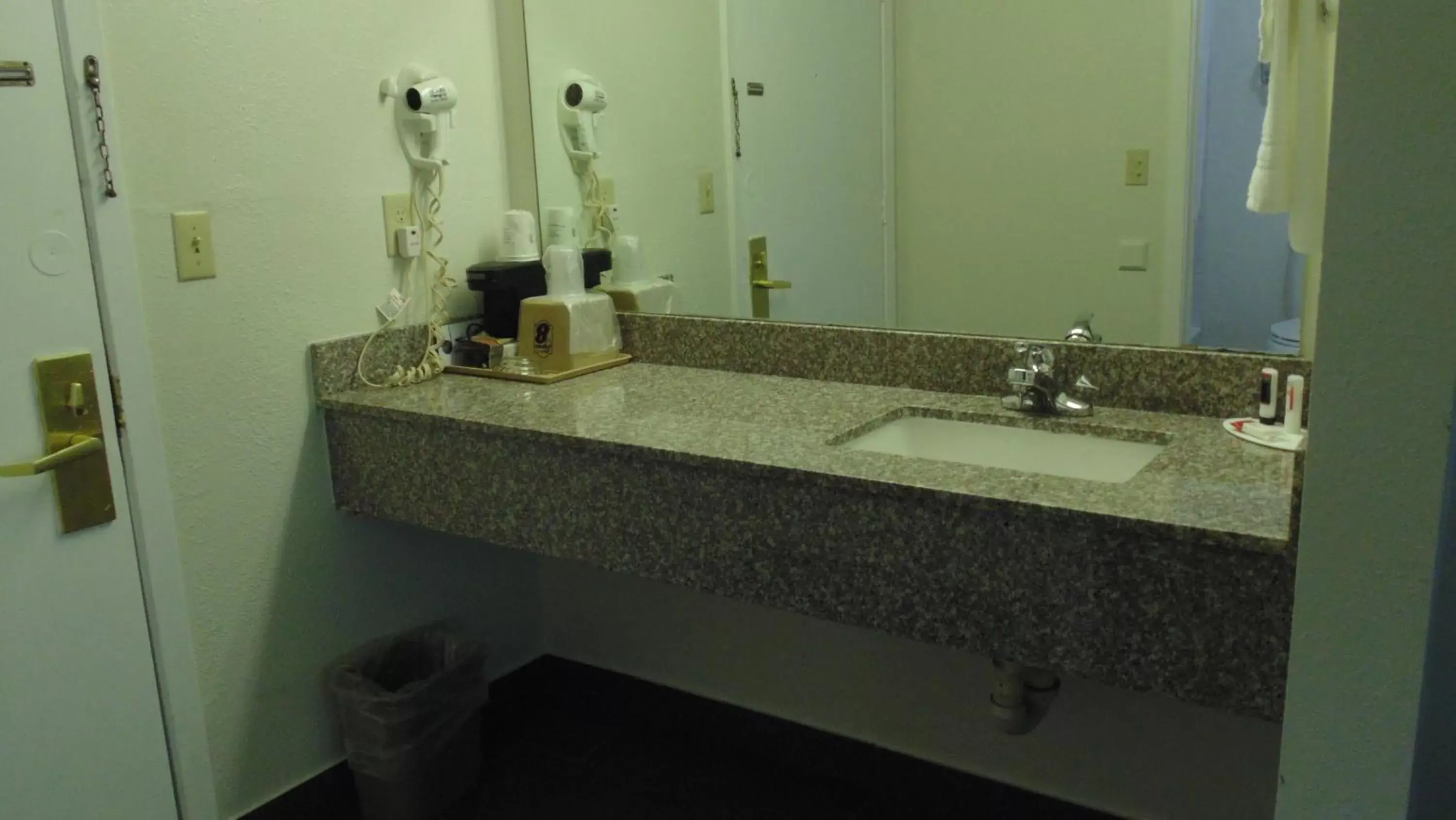 Bathroom in Super 8 by Wyndham Sapulpa/Tulsa Area