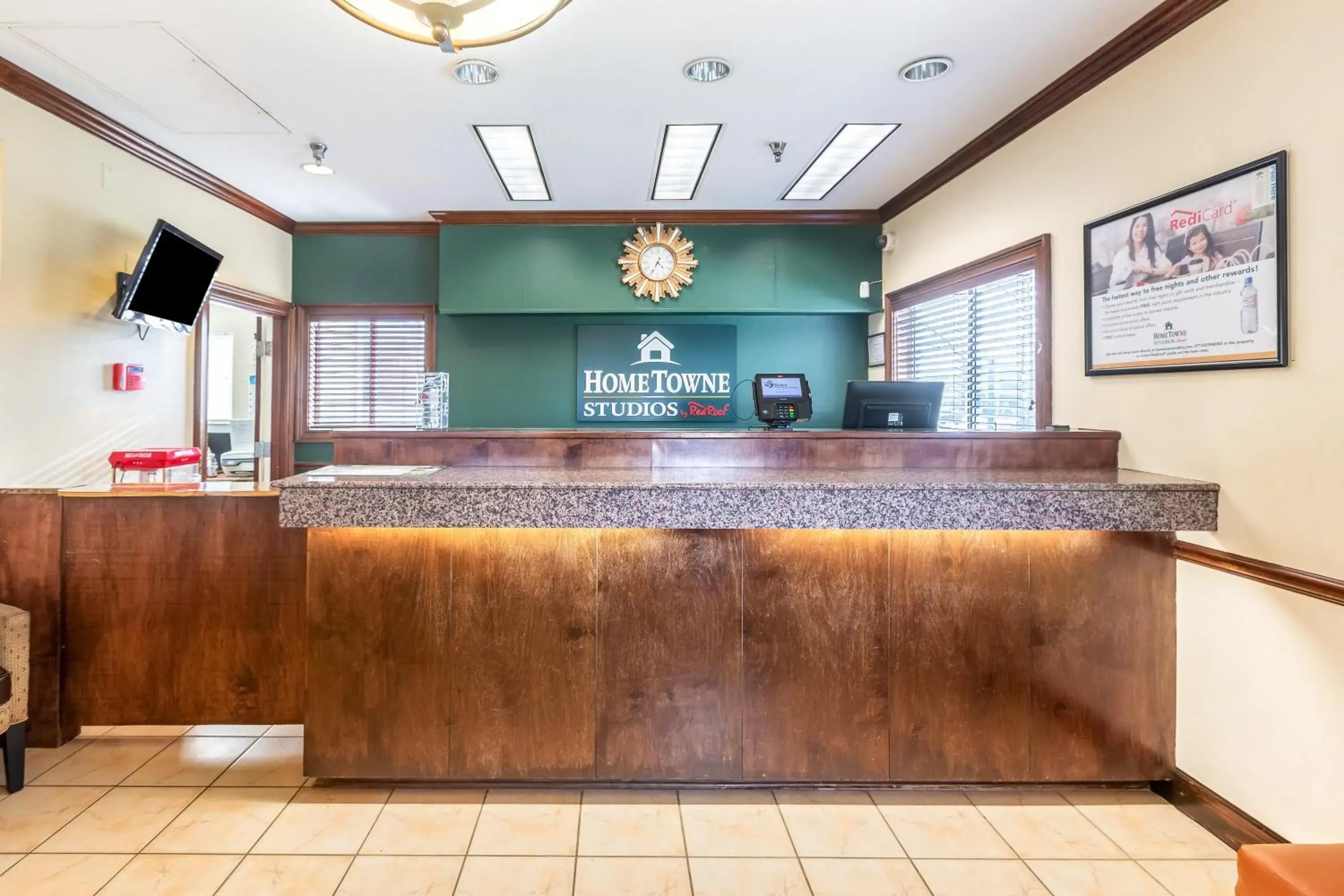 Lobby or reception in HomeTowne Studios by Red Roof Gainesville, GA Lobby or reception in HomeTowne Studios by Red Roof Gainesville, GA
