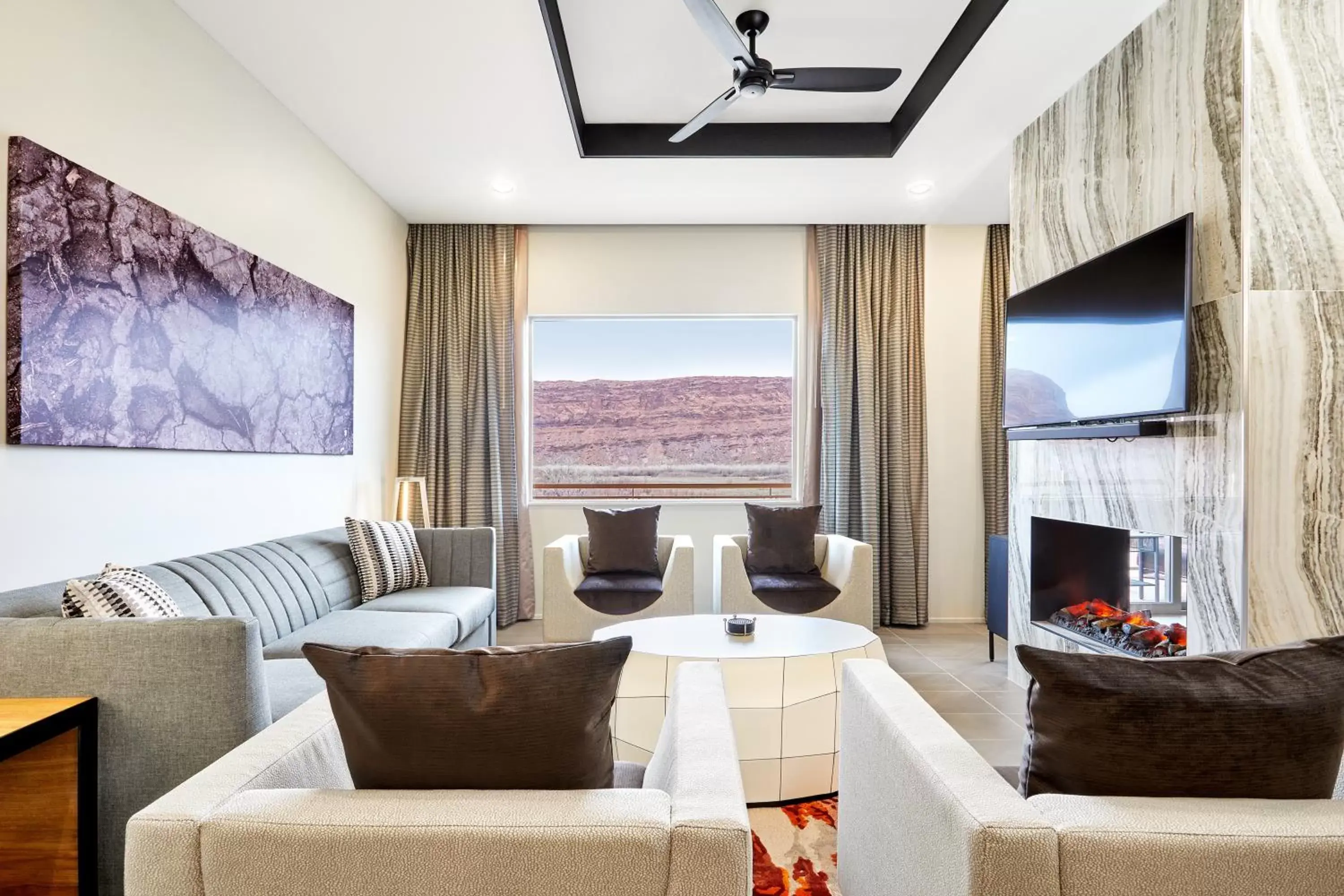 Living room, Seating Area in The Moab Resort, WorldMark Associate