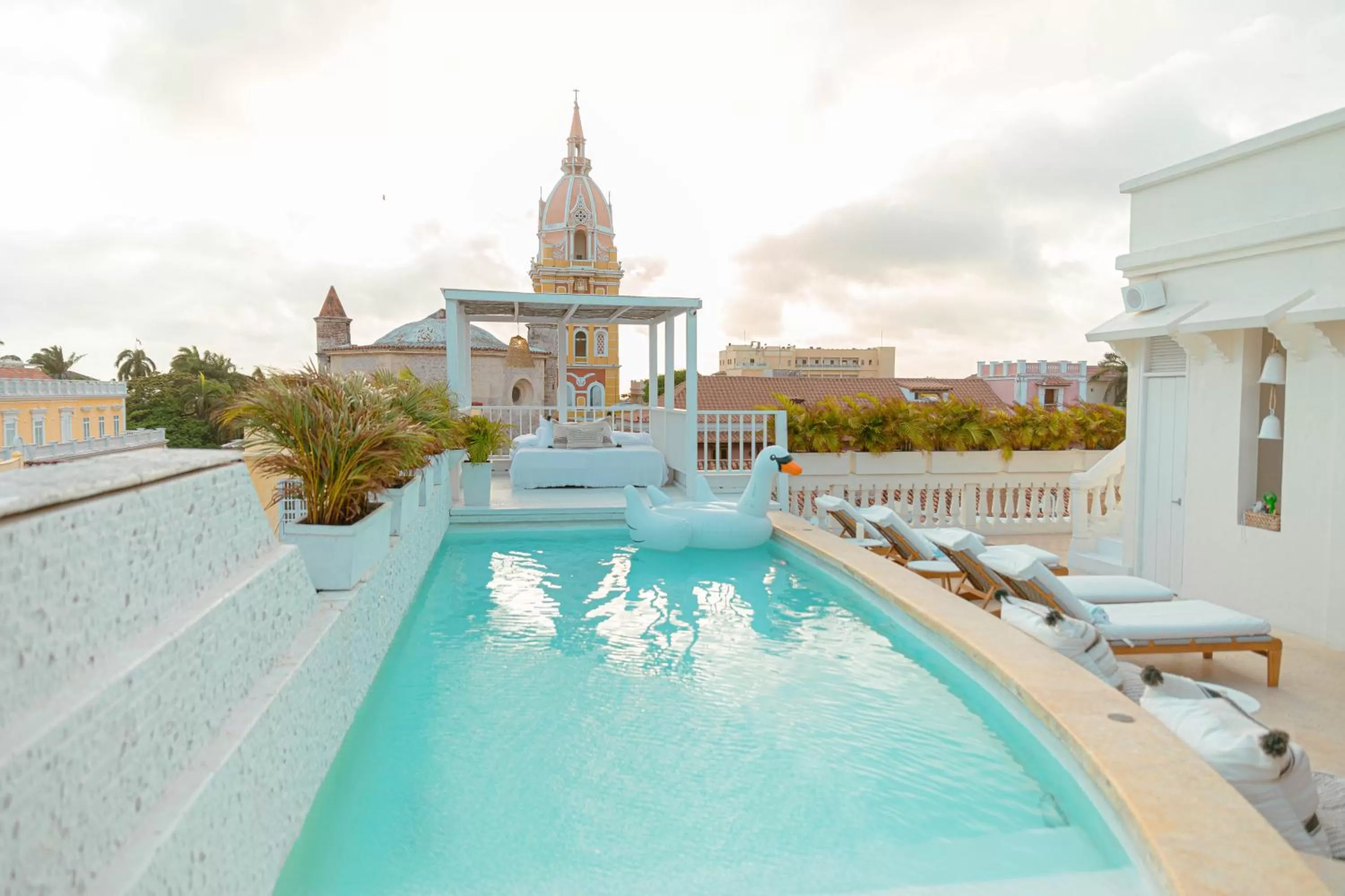 Swimming pool in Casa Diluca Cartagena Hotel Boutique