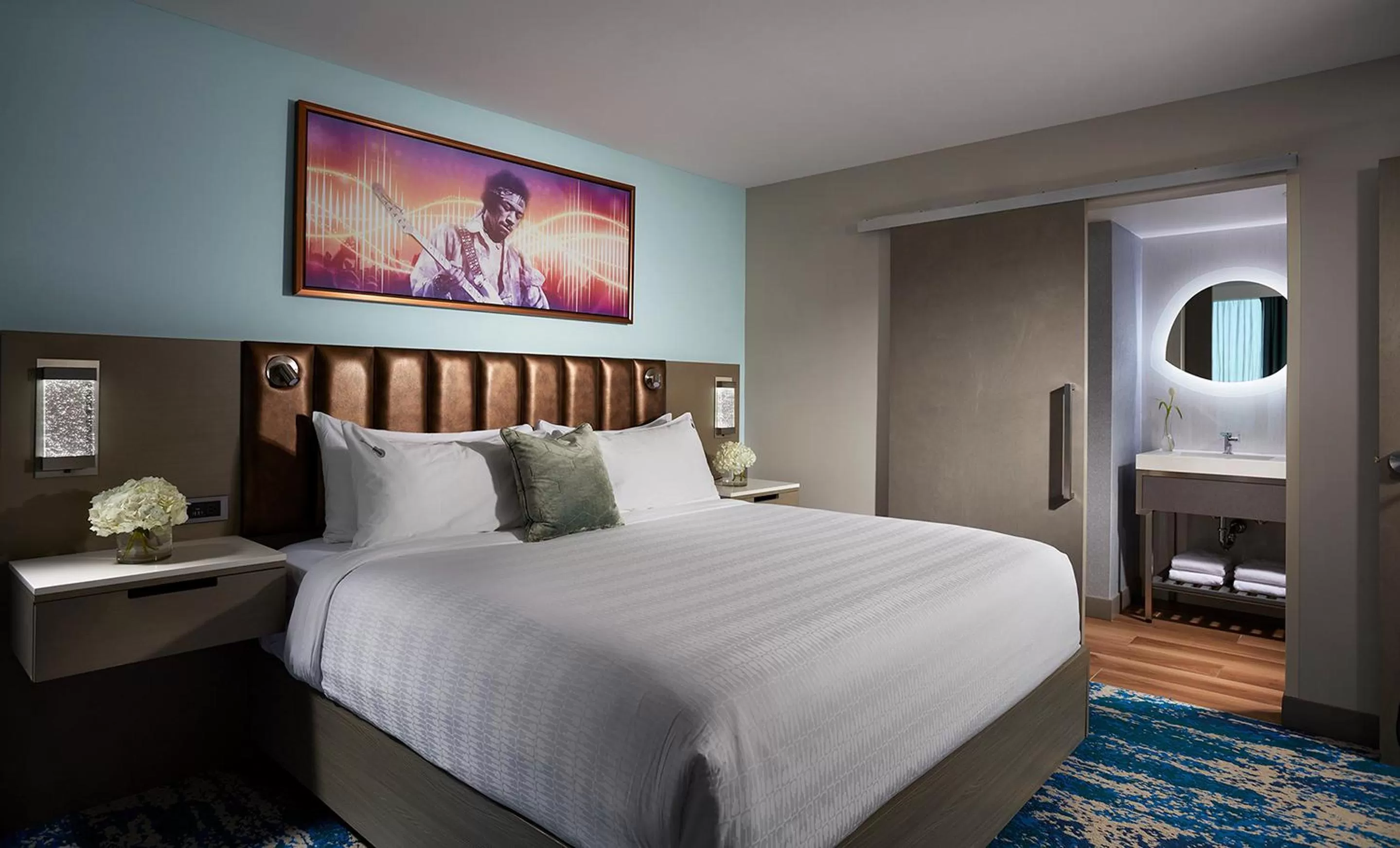 Bed in Hard Rock Hotel Daytona Beach