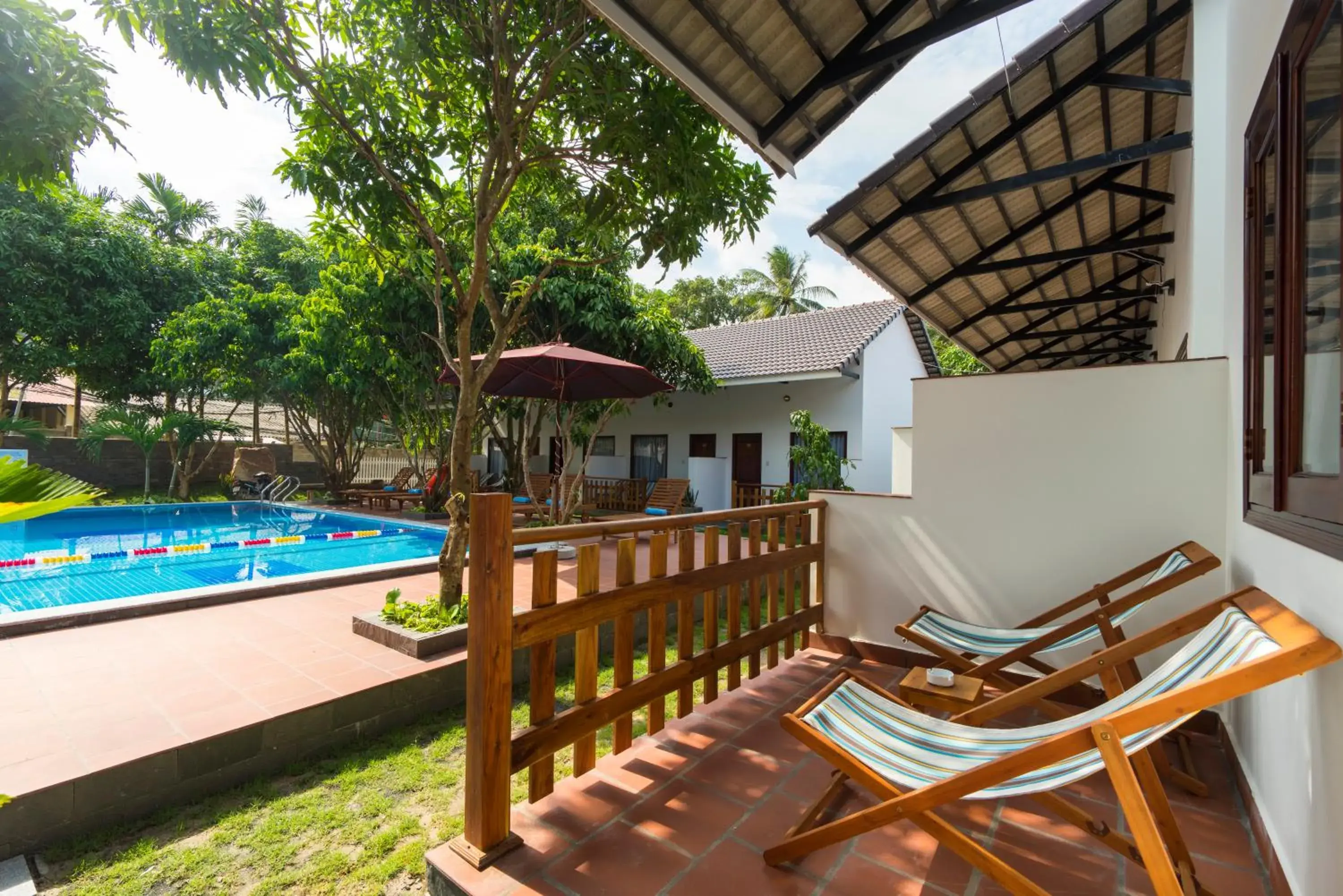 Balcony/Terrace, Swimming Pool in Phu Quoc Villa