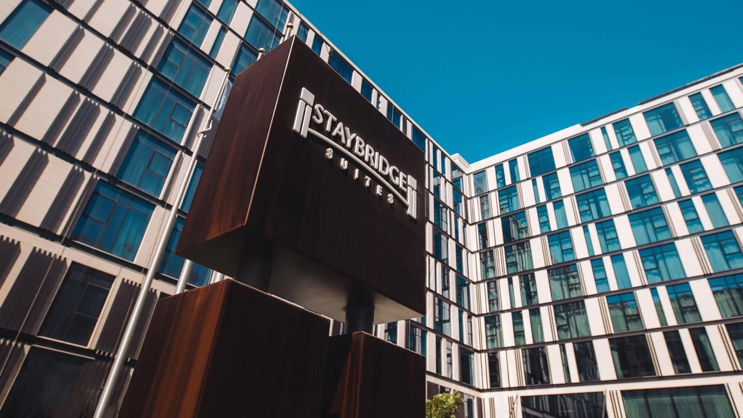 Property building in Staybridge Suites Dubai Al-Maktoum Airport by IHG