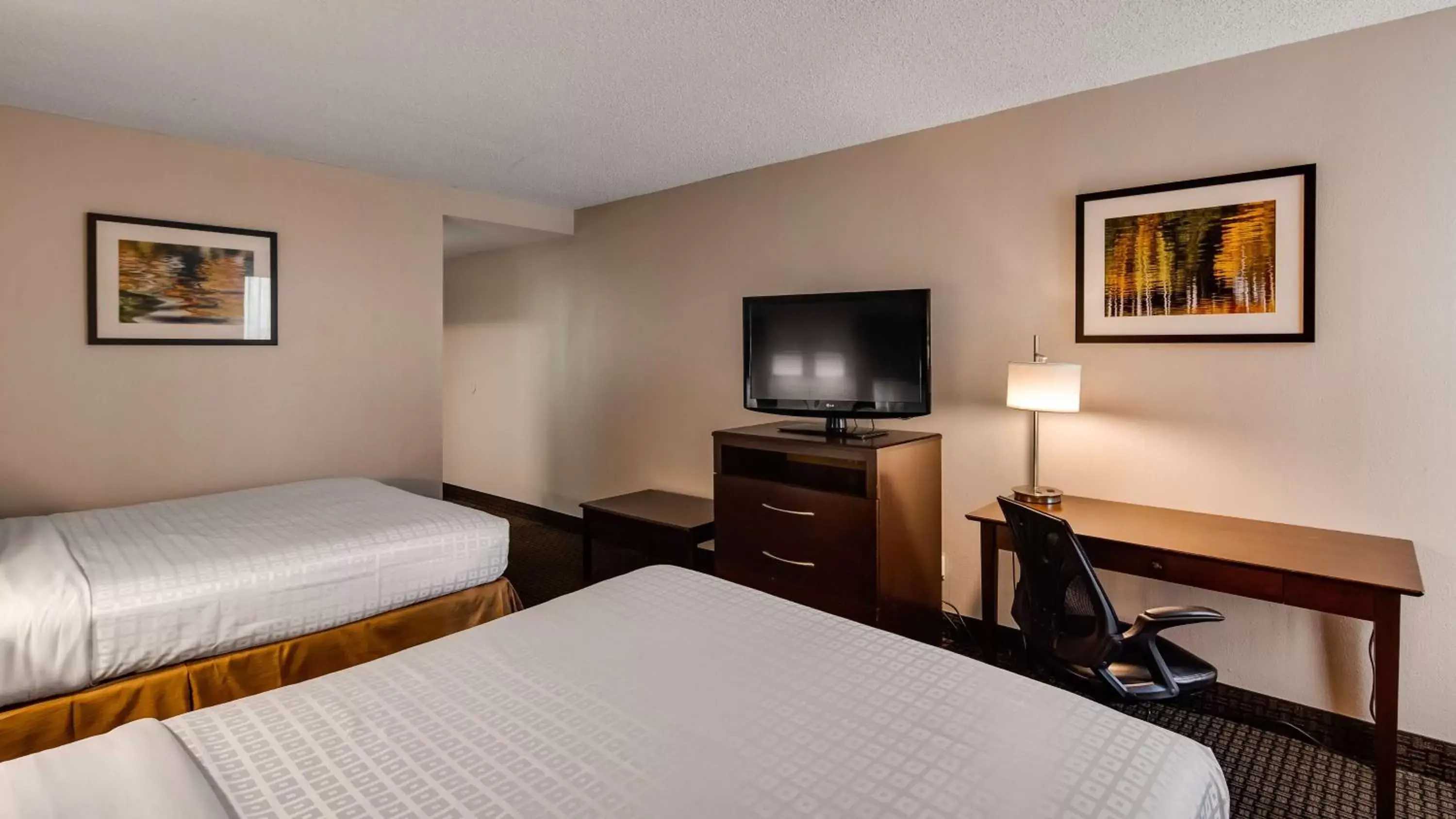 Bed, TV/Entertainment Center in Best Western Historic Area