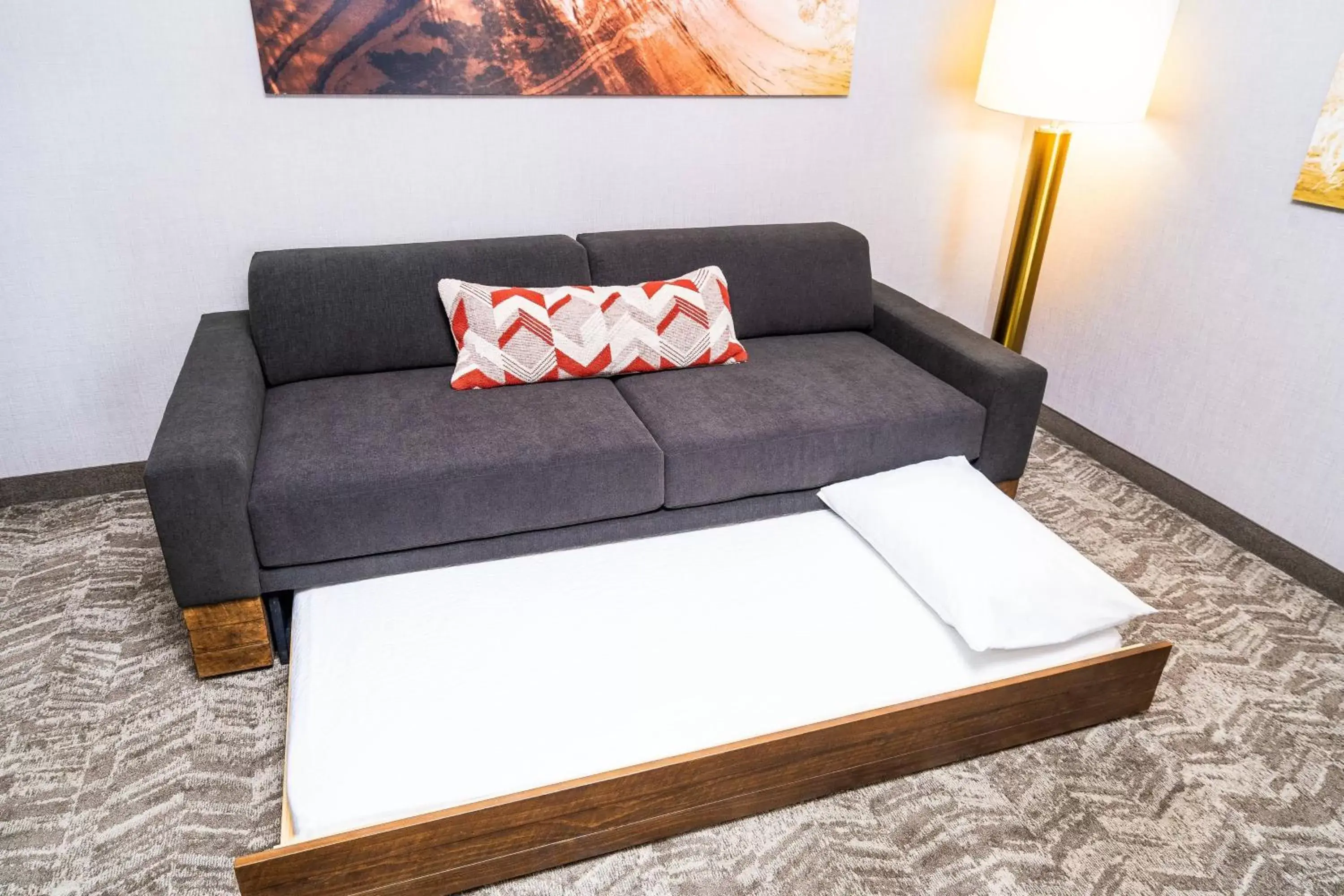 Bedroom, Seating Area in SpringHill Suites by Marriott Ontario Airport/Rancho Cucamonga