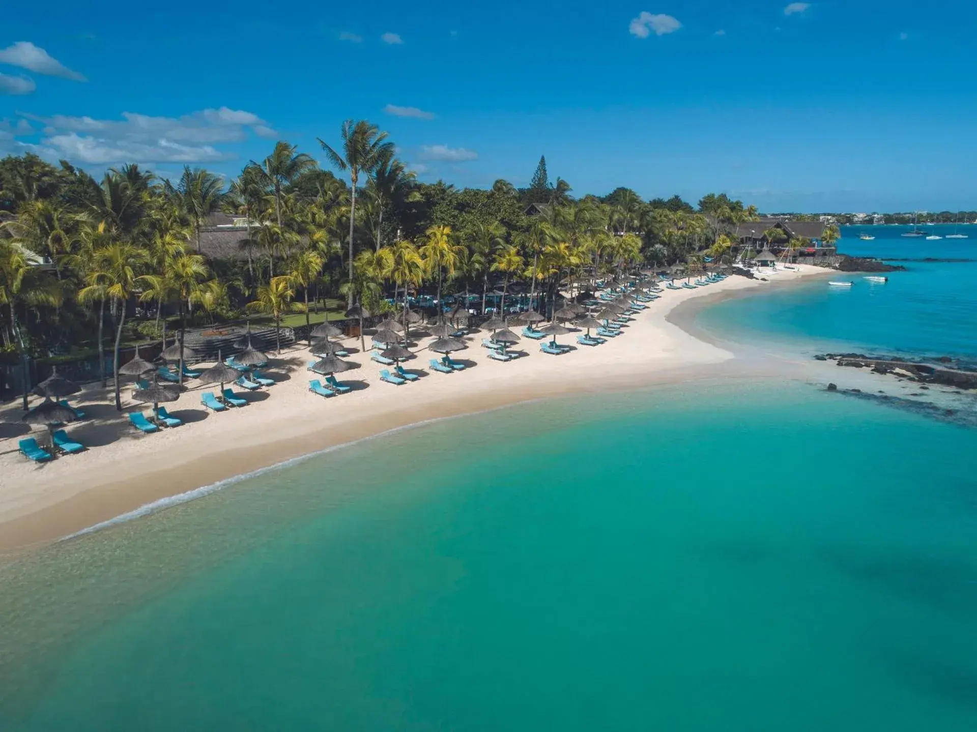 Beach, Bird's-eye View in Royal Palm Beachcomber Luxury