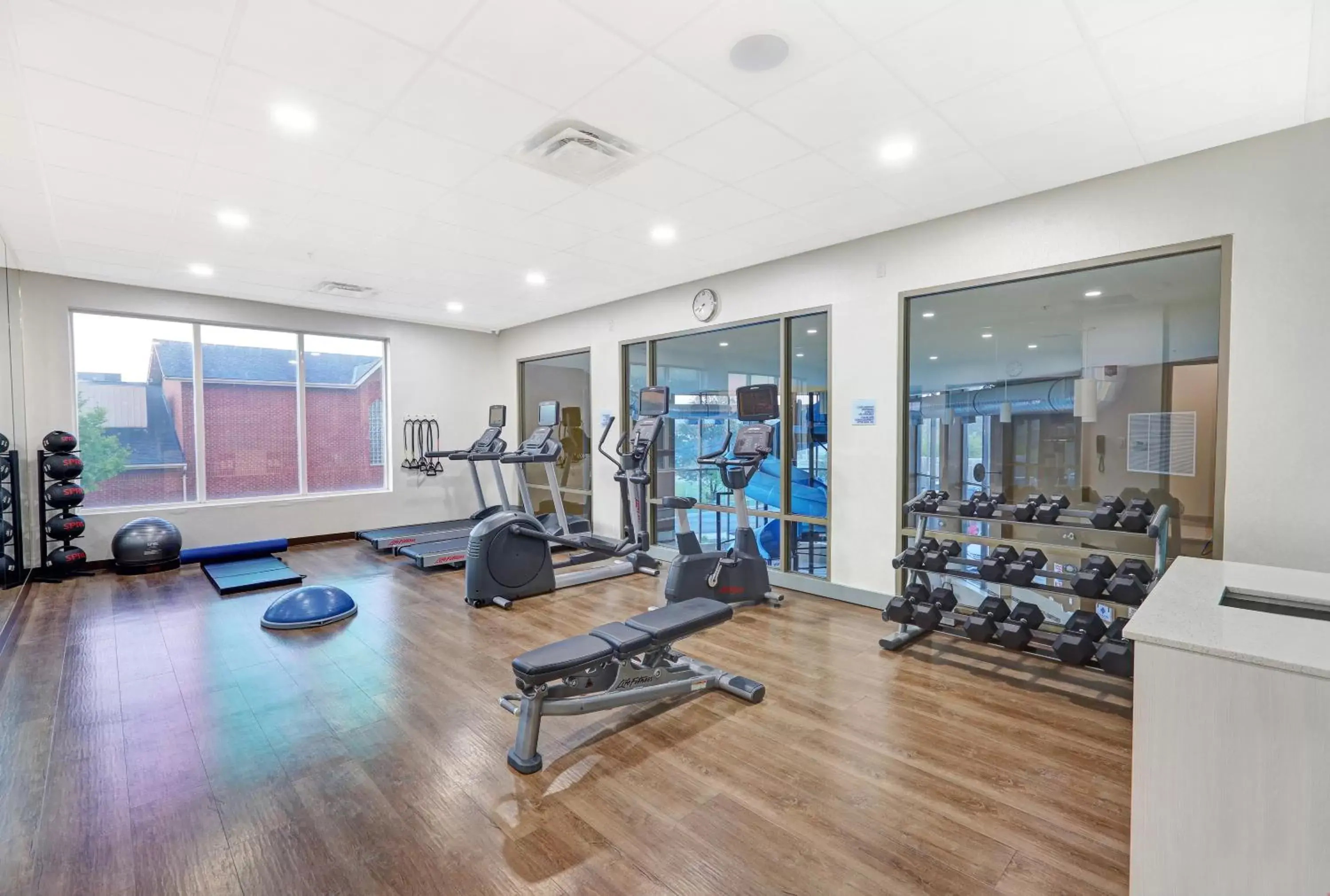 Fitness centre/facilities, Fitness Center/Facilities in Holiday Inn Express Hotel & Suites - Woodstock, an IHG Hotel