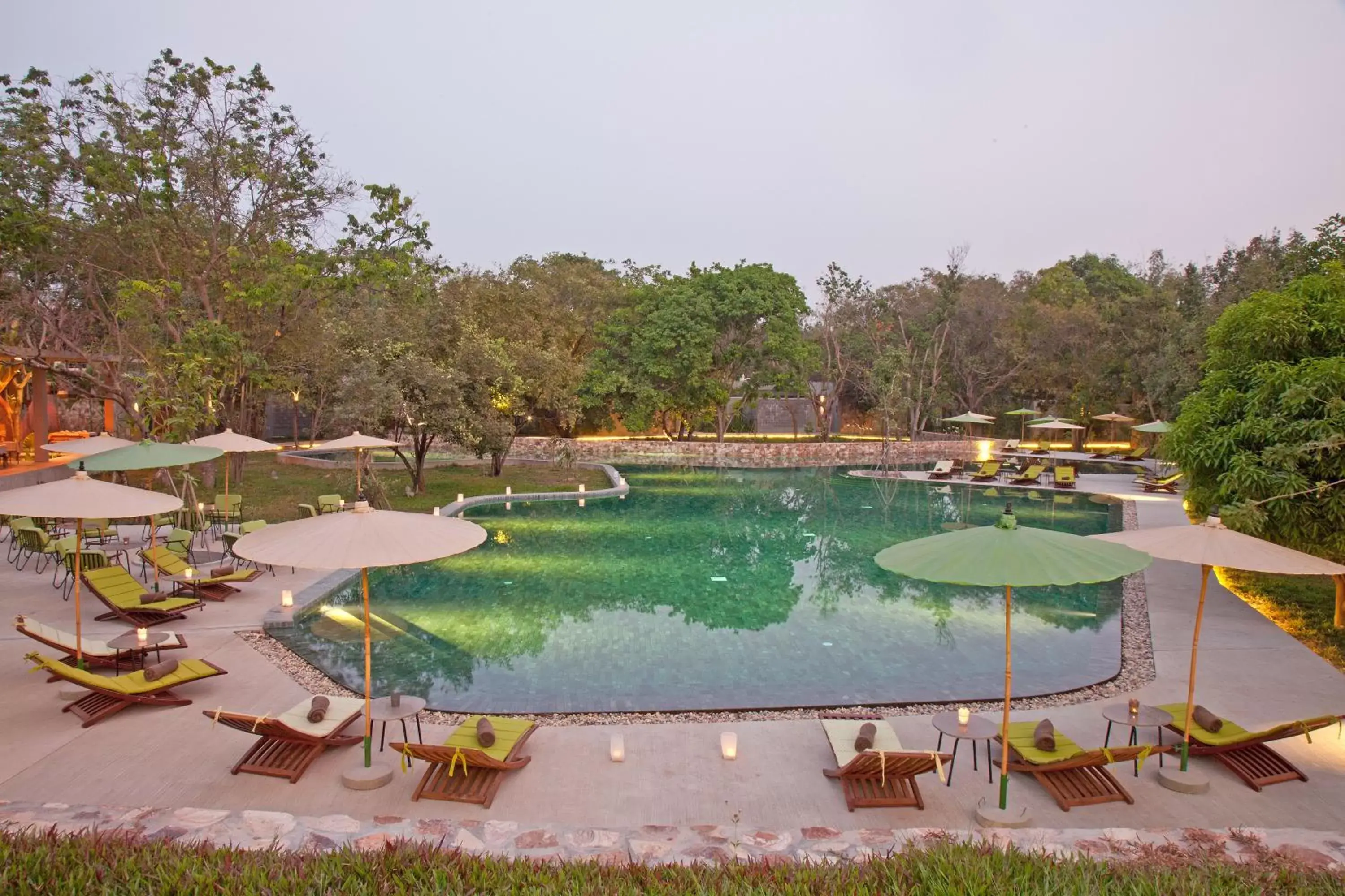 Pool view in Templation Hotel Pool view in Templation Hotel