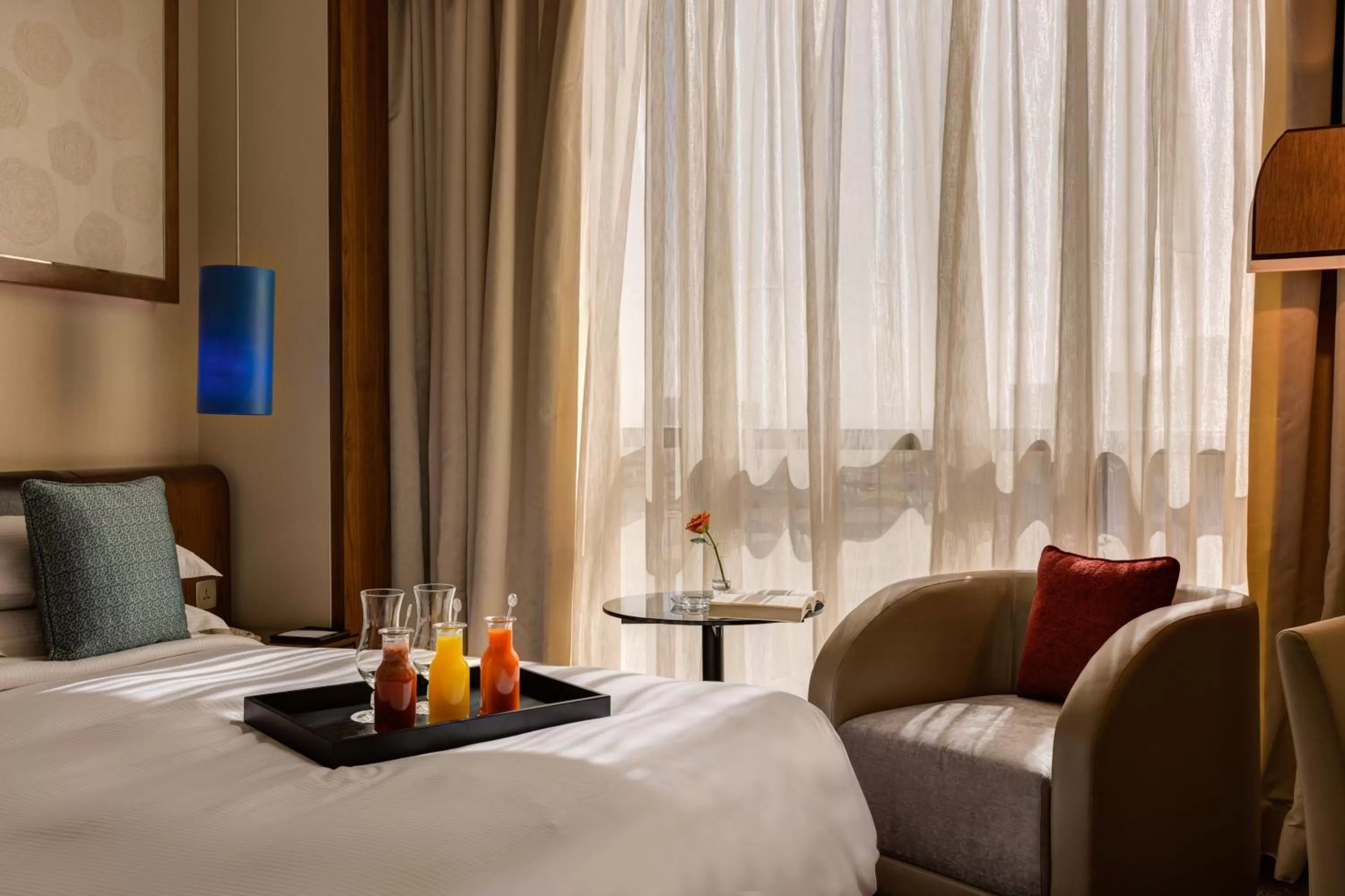 Decorative detail, Bed in Rosh Rayhaan by Rotana