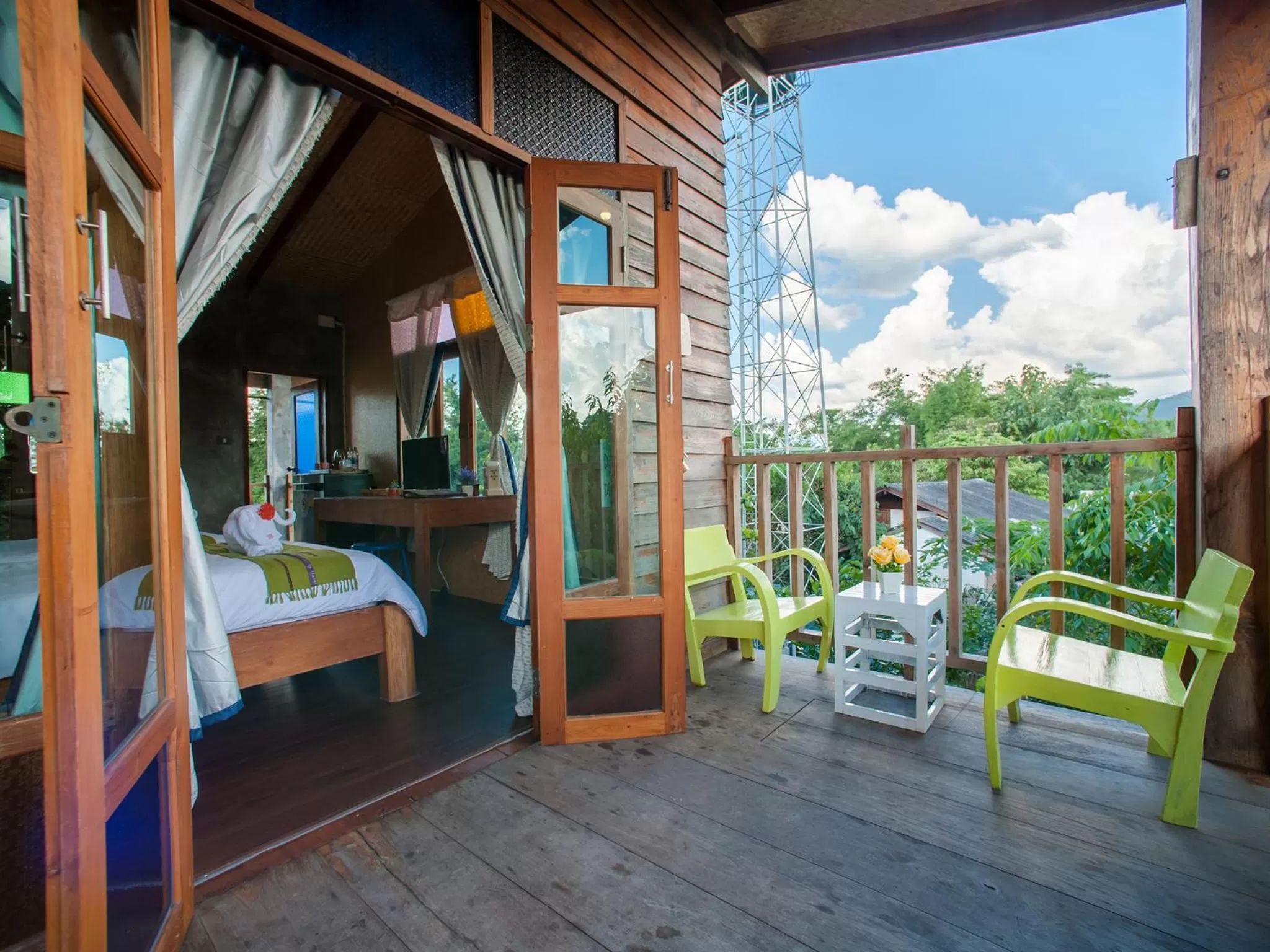 Balcony/Terrace in Baan Chokdee Pai Resort