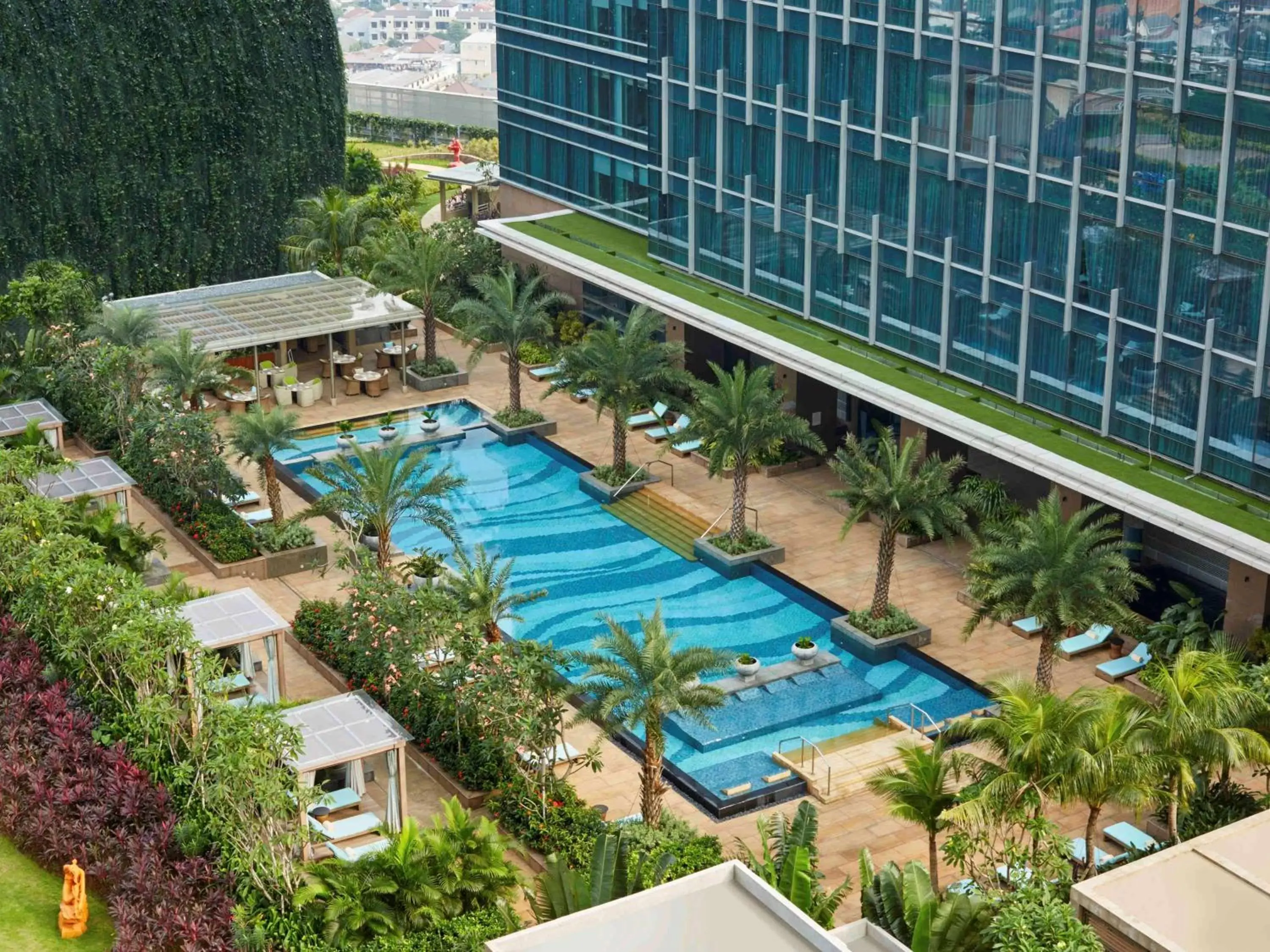 Activities, Pool View in Raffles Jakarta