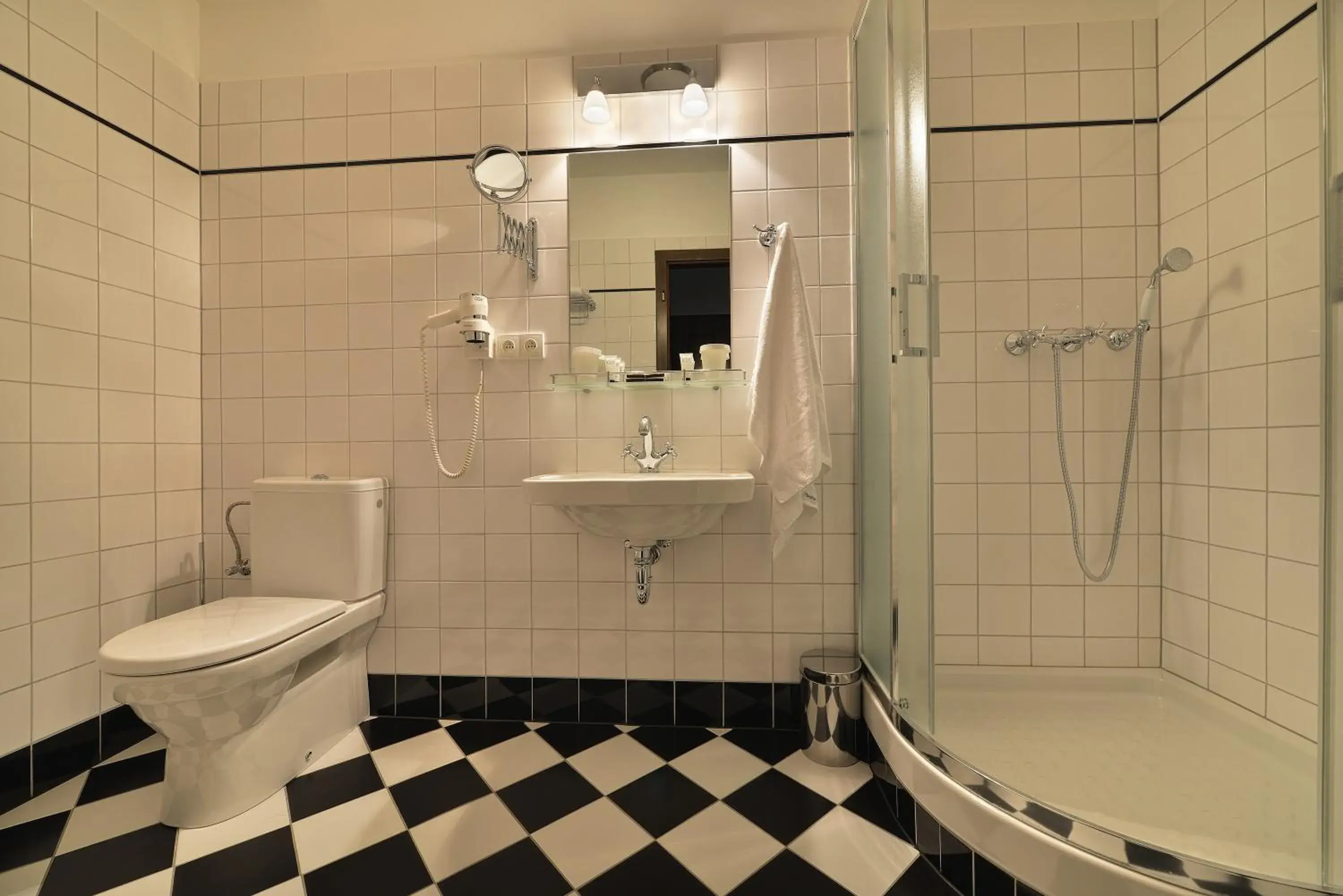 Shower, Bathroom in Hotel Podhrad