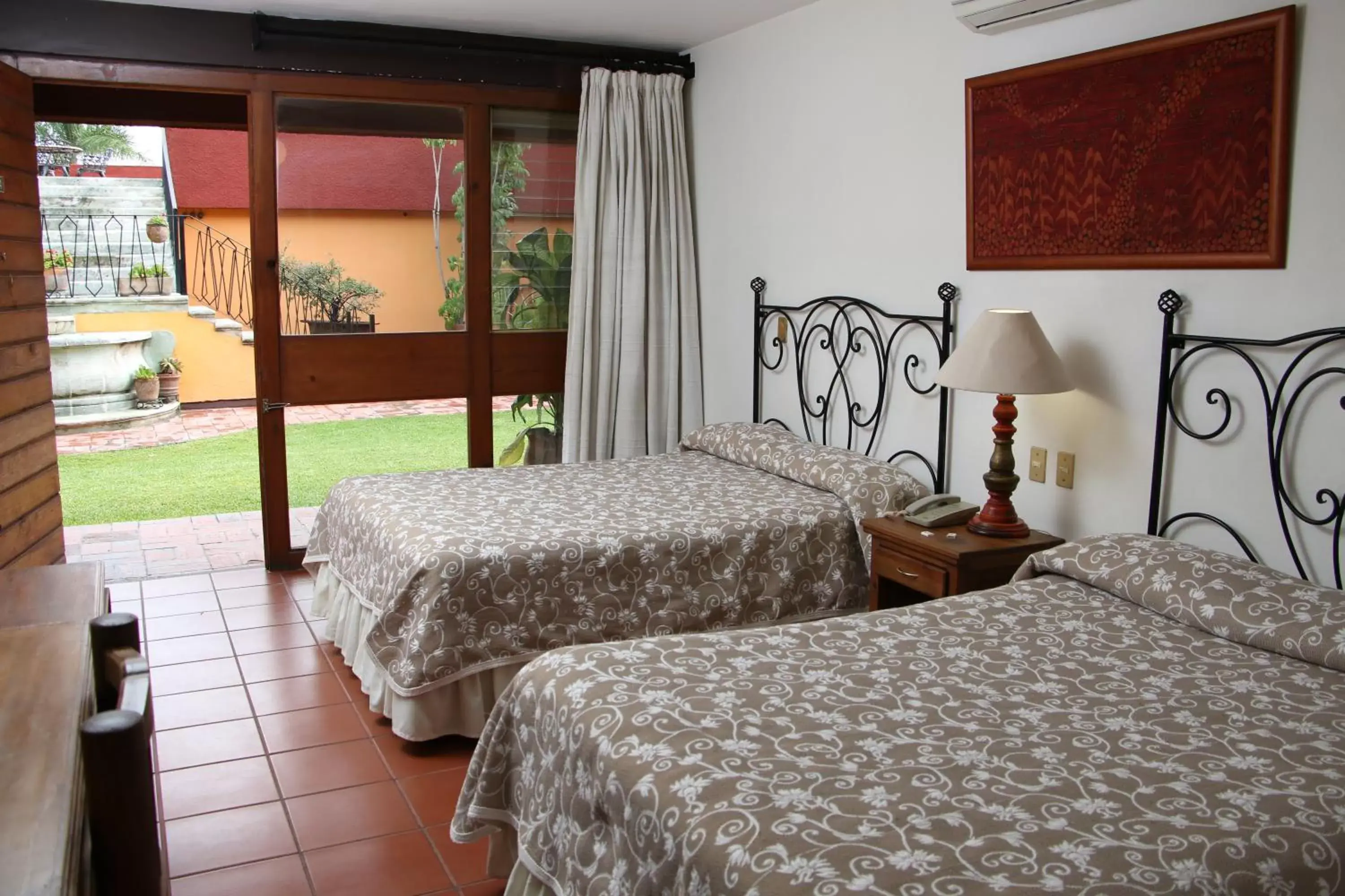 Bed in Hotel Hacienda