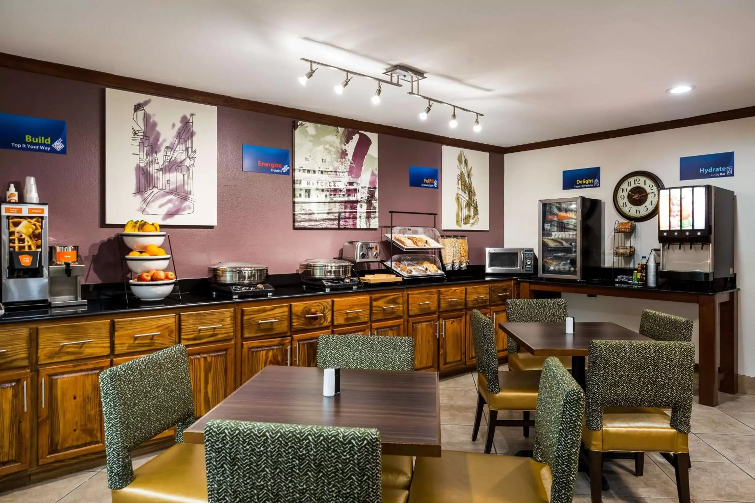 Breakfast in Best Western Morgan City Inn Breakfast in Best Western Morgan City Inn