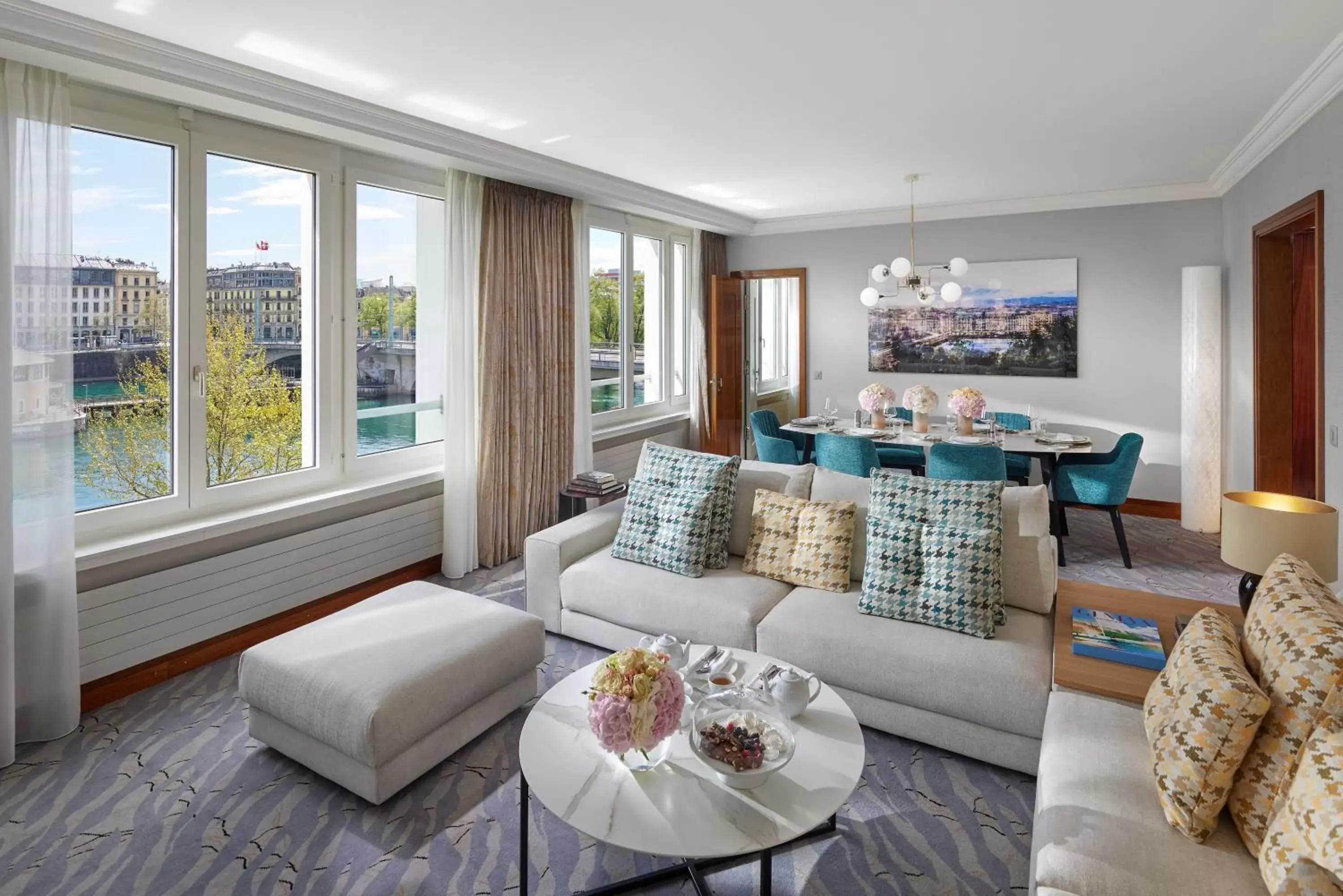 Living room in Mandarin Oriental, Geneva