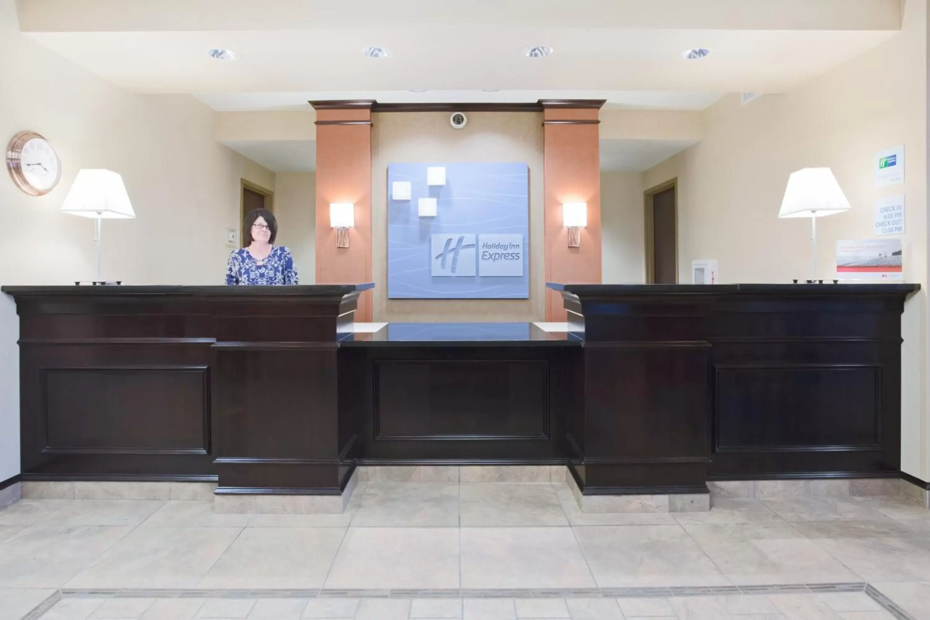 Property building, Lobby/Reception in Holiday Inn Express Hotel & Suites Minot South, an IHG Hotel