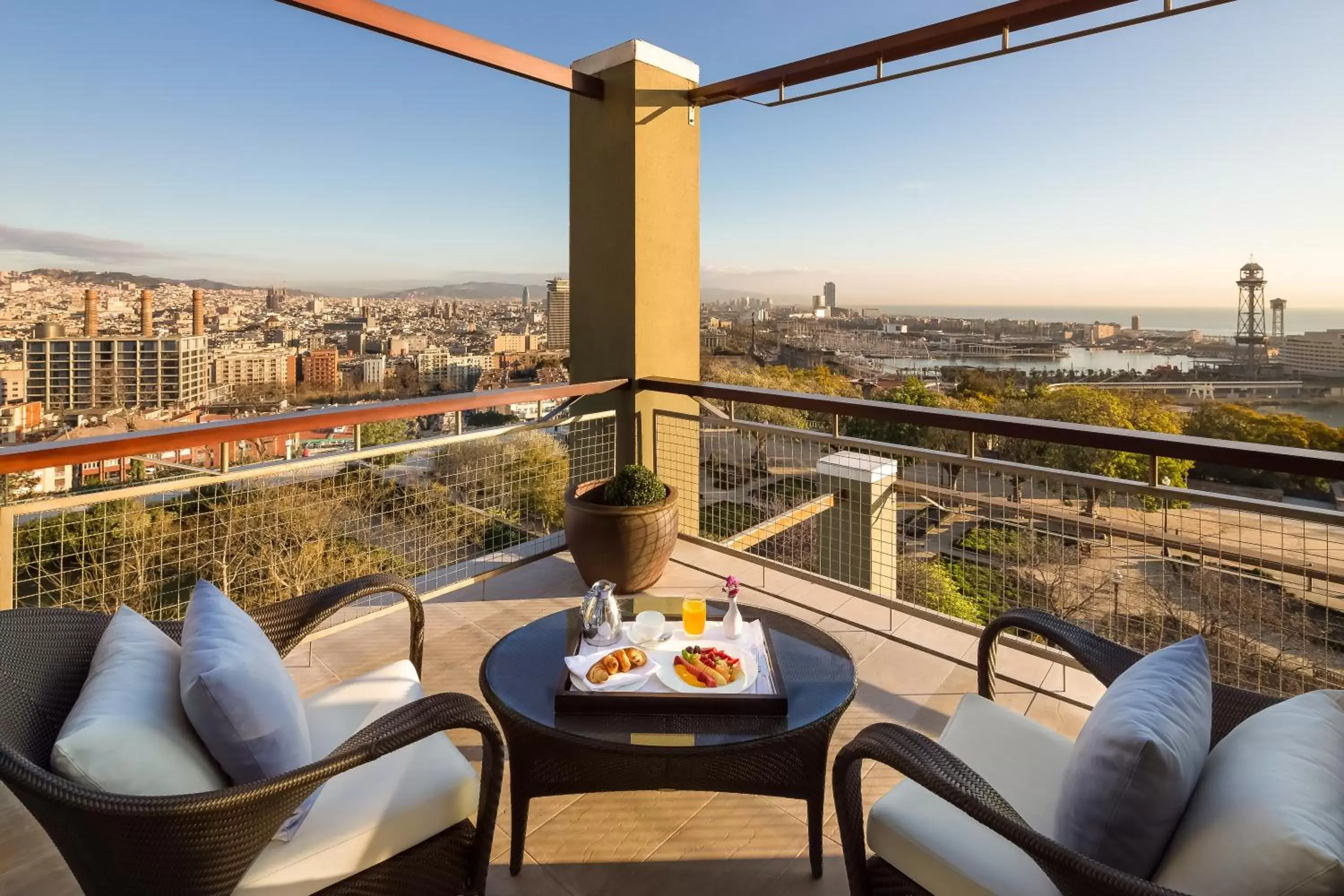 Balcony/Terrace in Hotel Miramar Barcelona GL