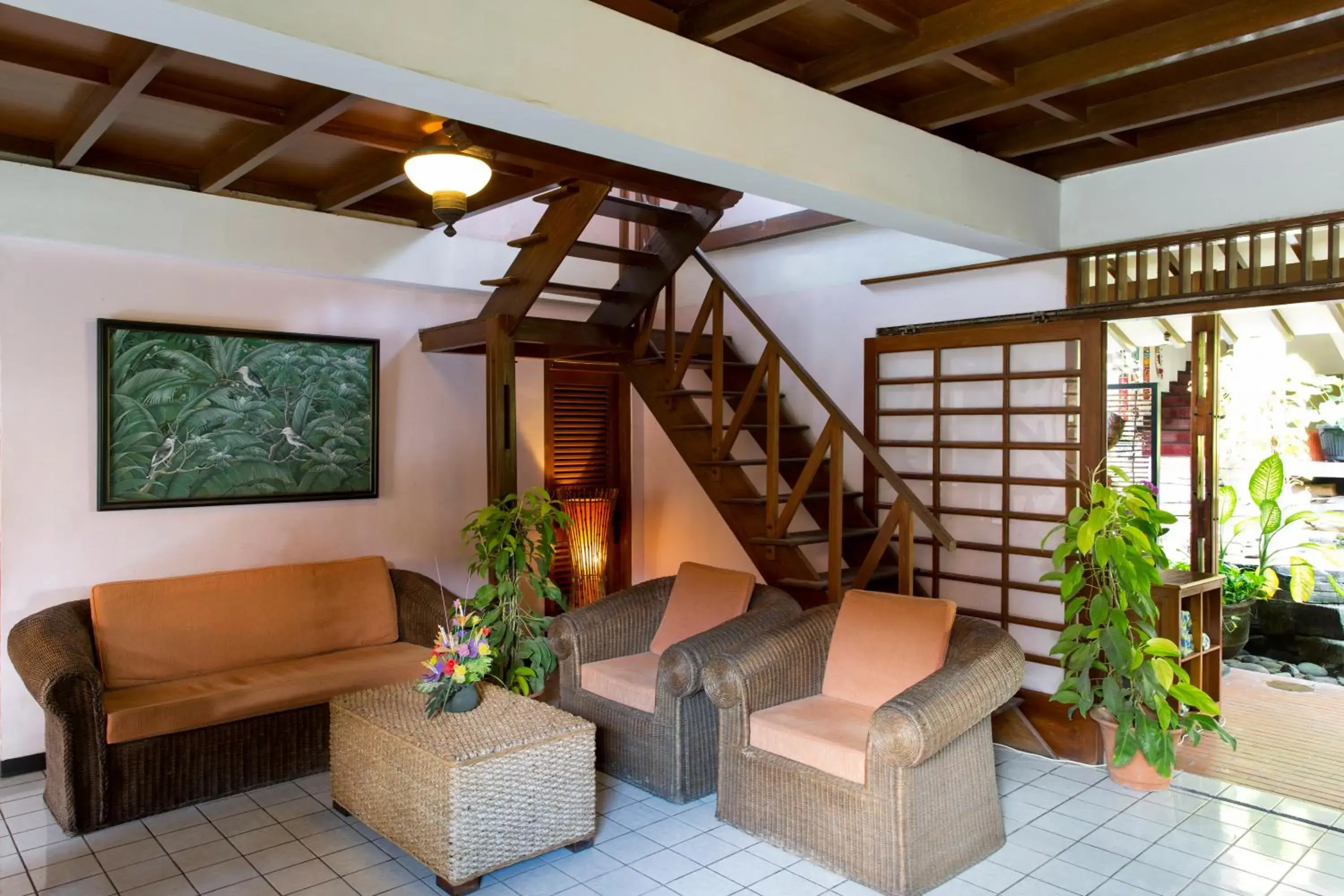 Seating area, Lobby/Reception in Duta Garden Hotel