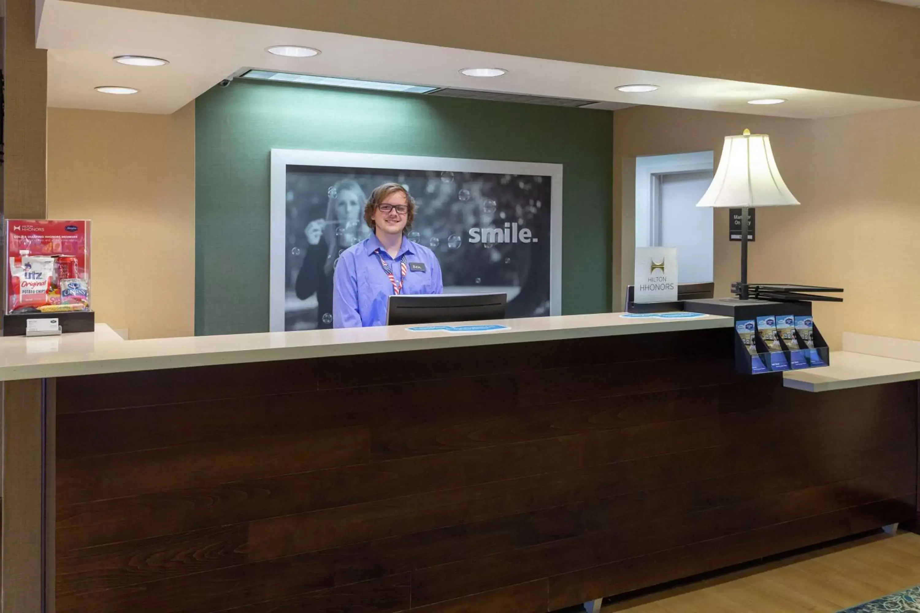 Lobby or reception in Hampton Inn Bedford Lobby or reception in Hampton Inn Bedford
