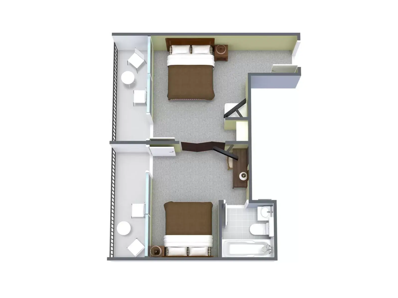 1 Bedroom Pool/Boulevard View with 2 Double Beds - H in Holiday Sands North "On the Boardwalk" 1 Bedroom Pool/Boulevard View with 2 Double Beds - H in Holiday Sands North "On the Boardwalk"