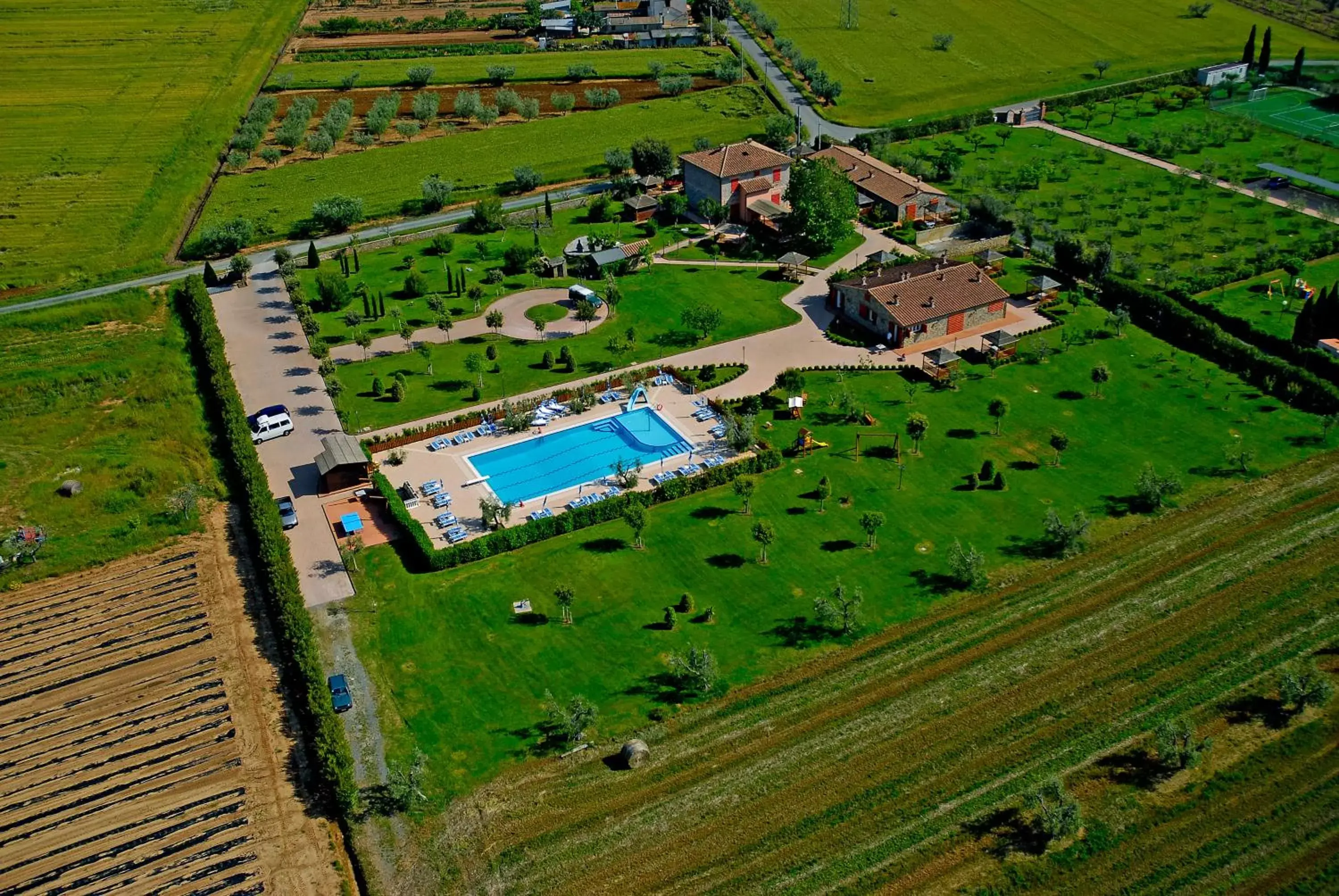 Bird's eye view, Bird's-eye View in Antico Podere San Francesco