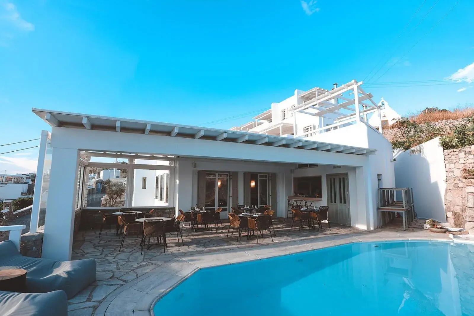 Swimming pool in Deliades Hotel Swimming pool in Deliades Hotel