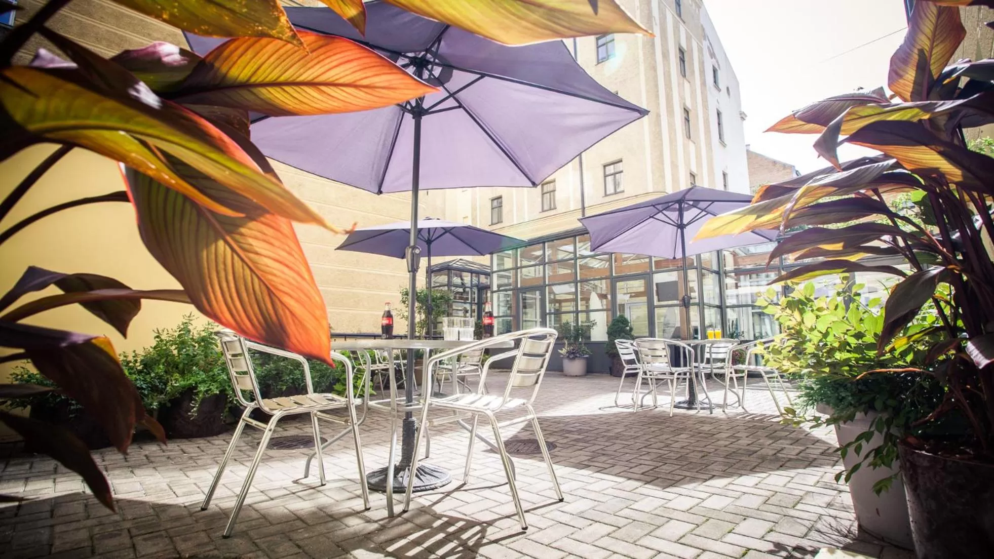 Patio in Hestia Hotel Jugend