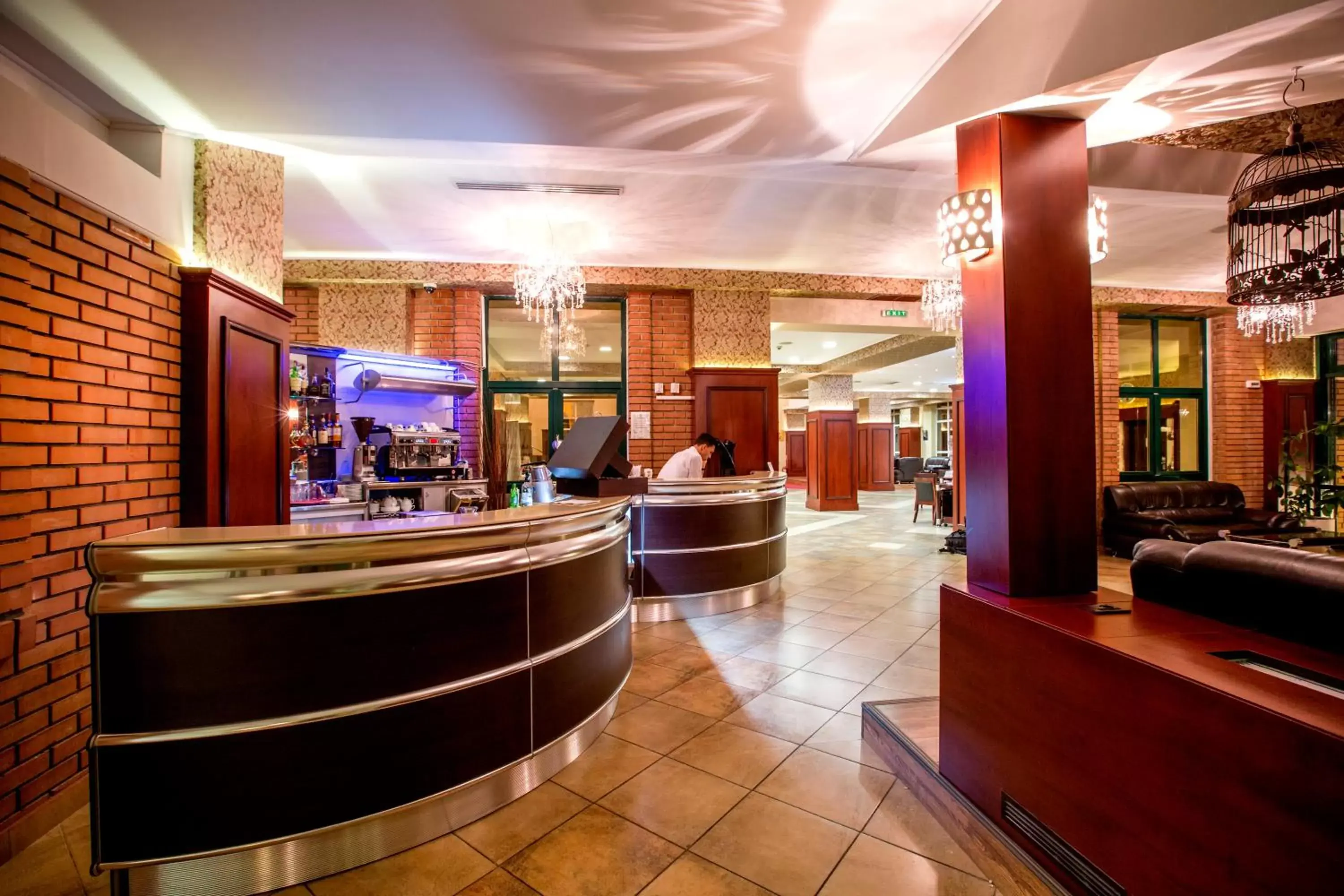 Lobby or reception, Lounge/Bar in Caro Hotel