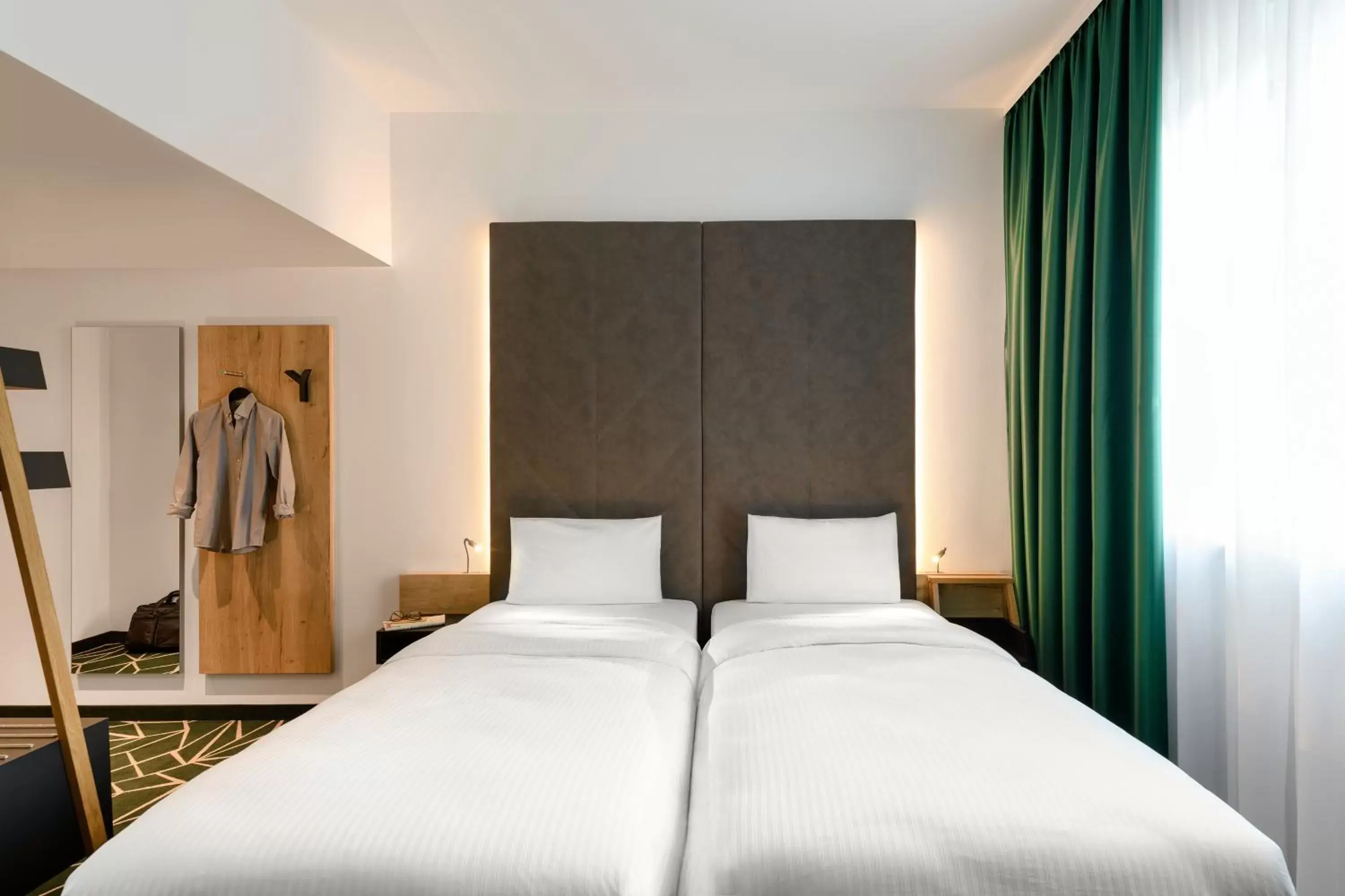 Bedroom, Bed in ibis Styles Aschaffenburg