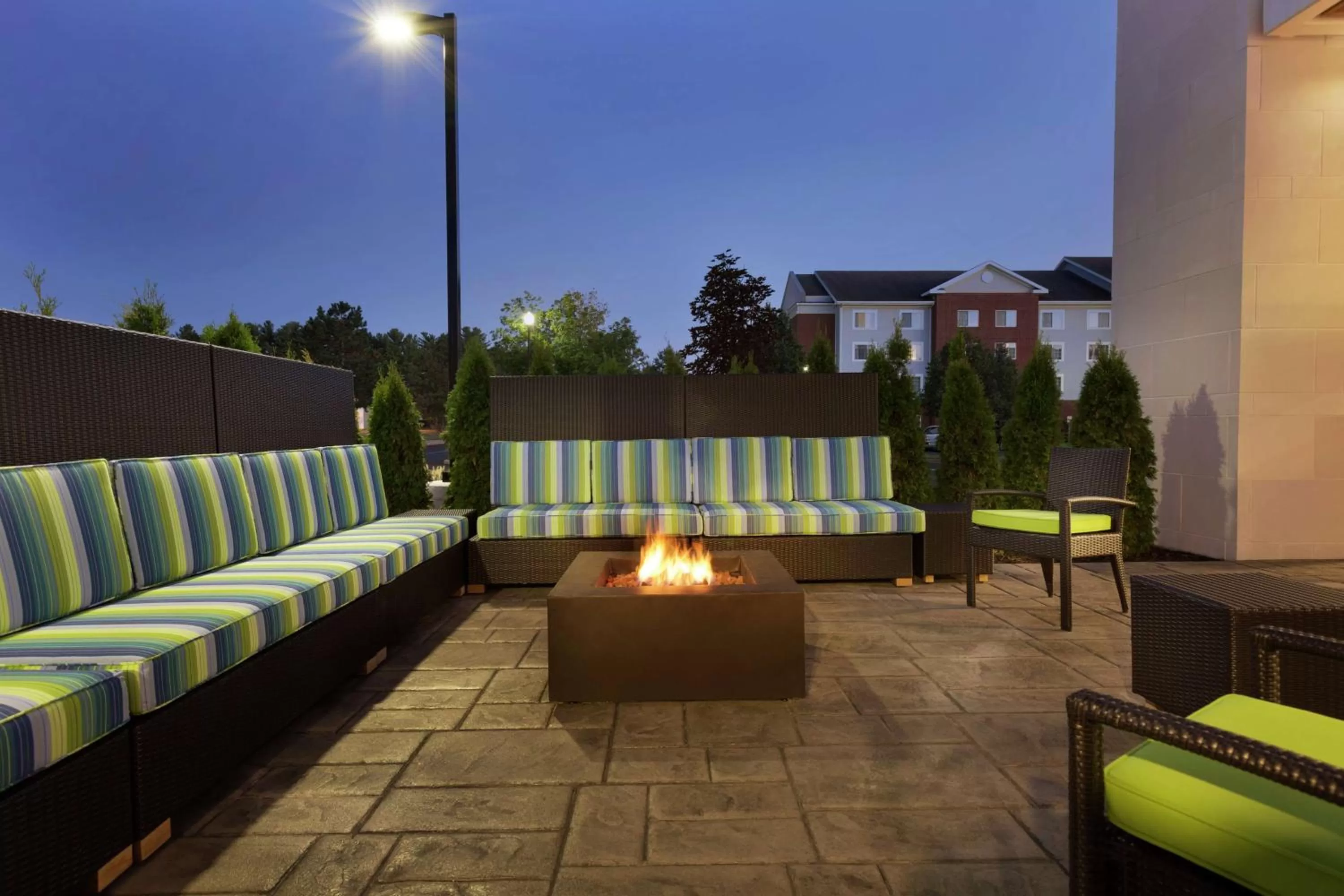 Patio in Home2 Suites by Hilton Saratoga Malta