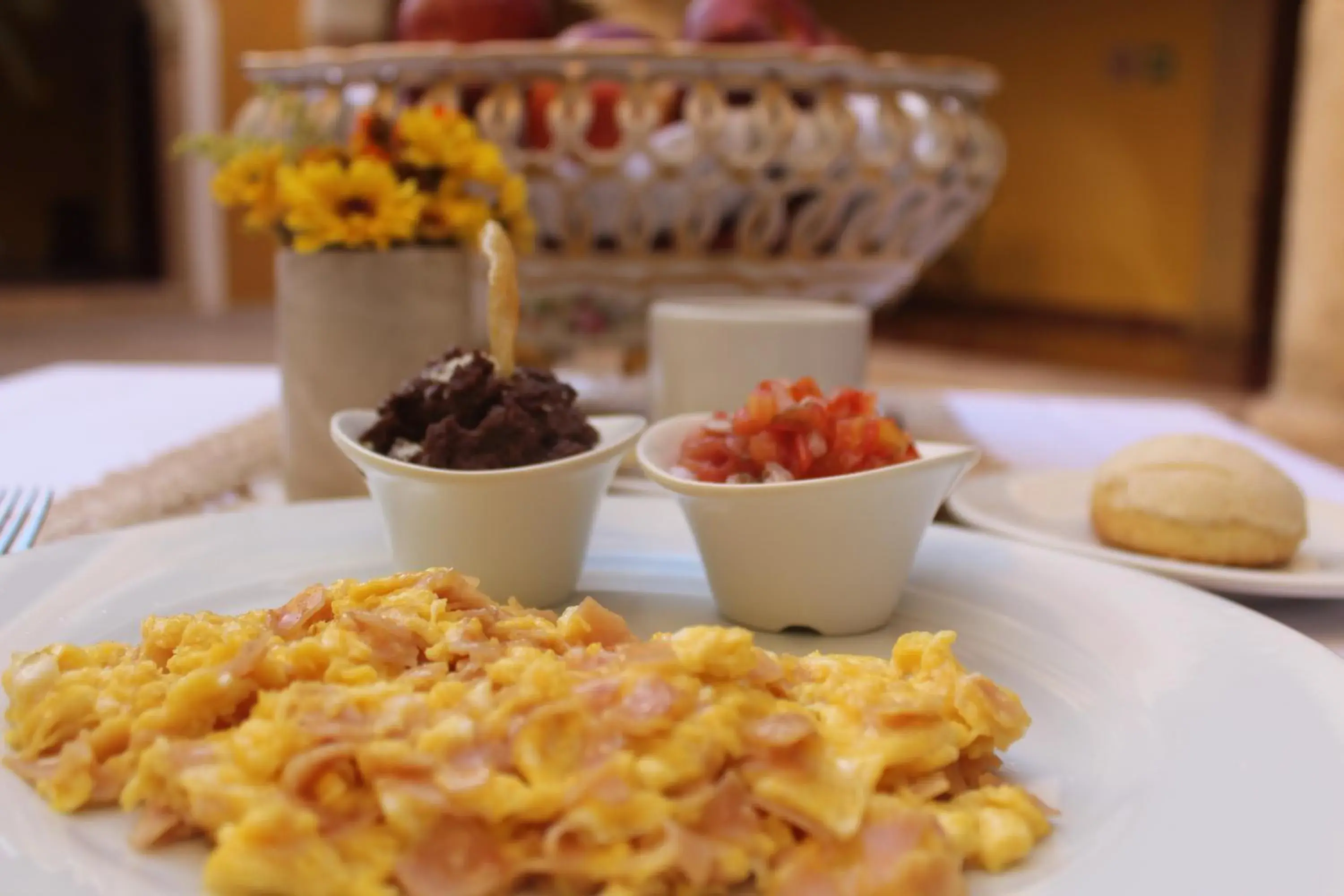 Breakfast in Hotel Boutique Casa Don Gustavo, Campeche Breakfast in Hotel Boutique Casa Don Gustavo, Campeche