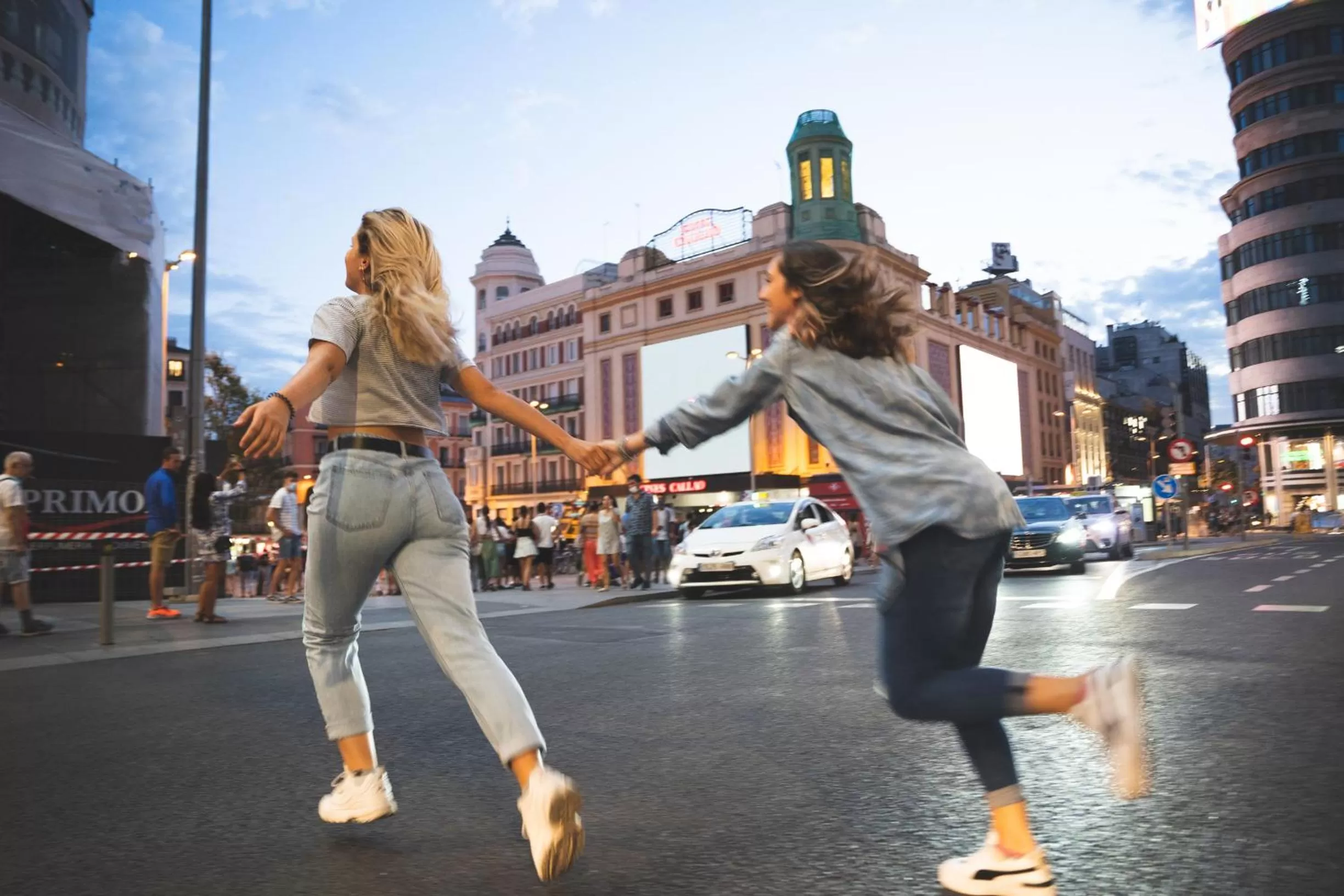 People in Ocean Drive Madrid