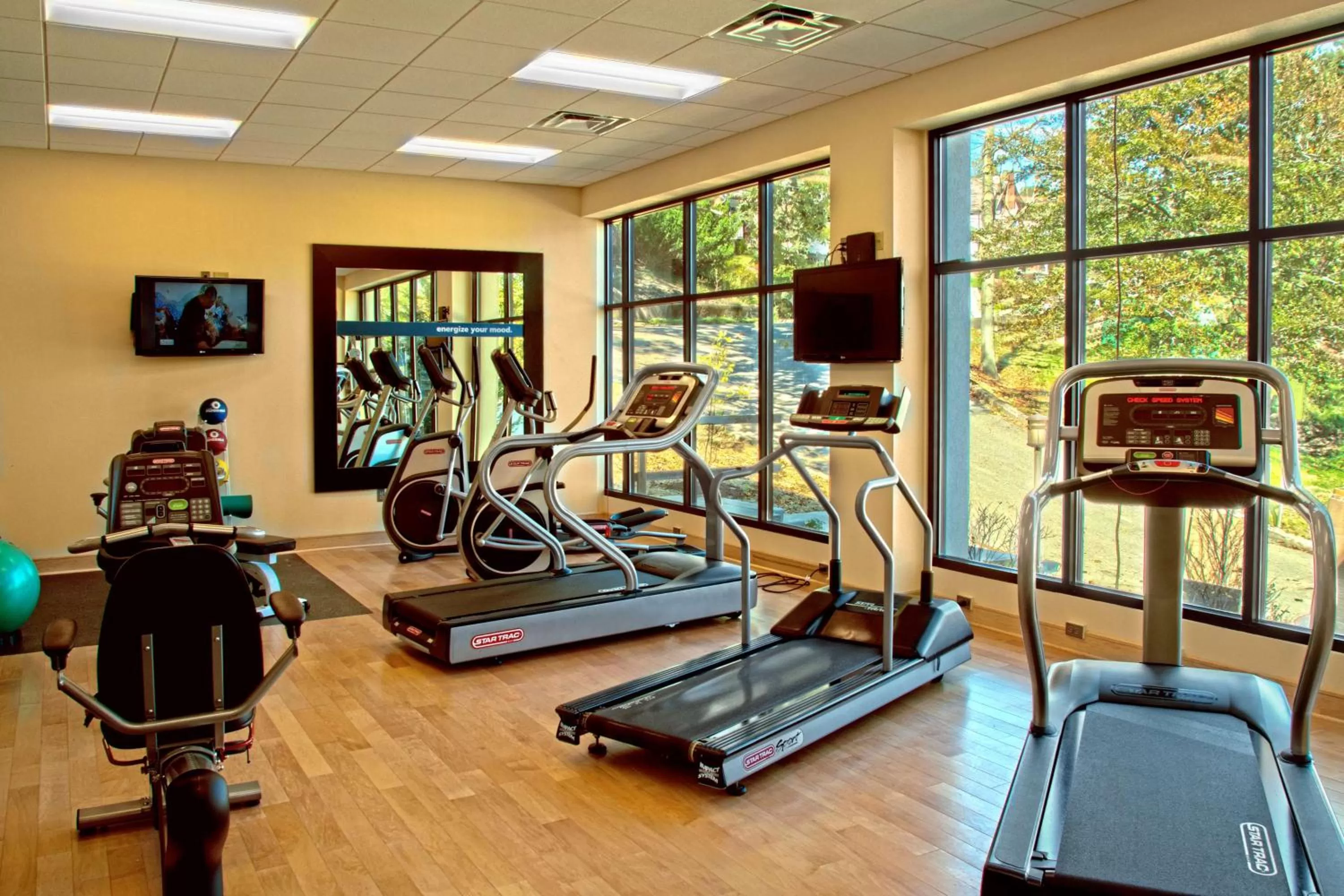 Fitness centre/facilities in Hampton Inn Wheeling