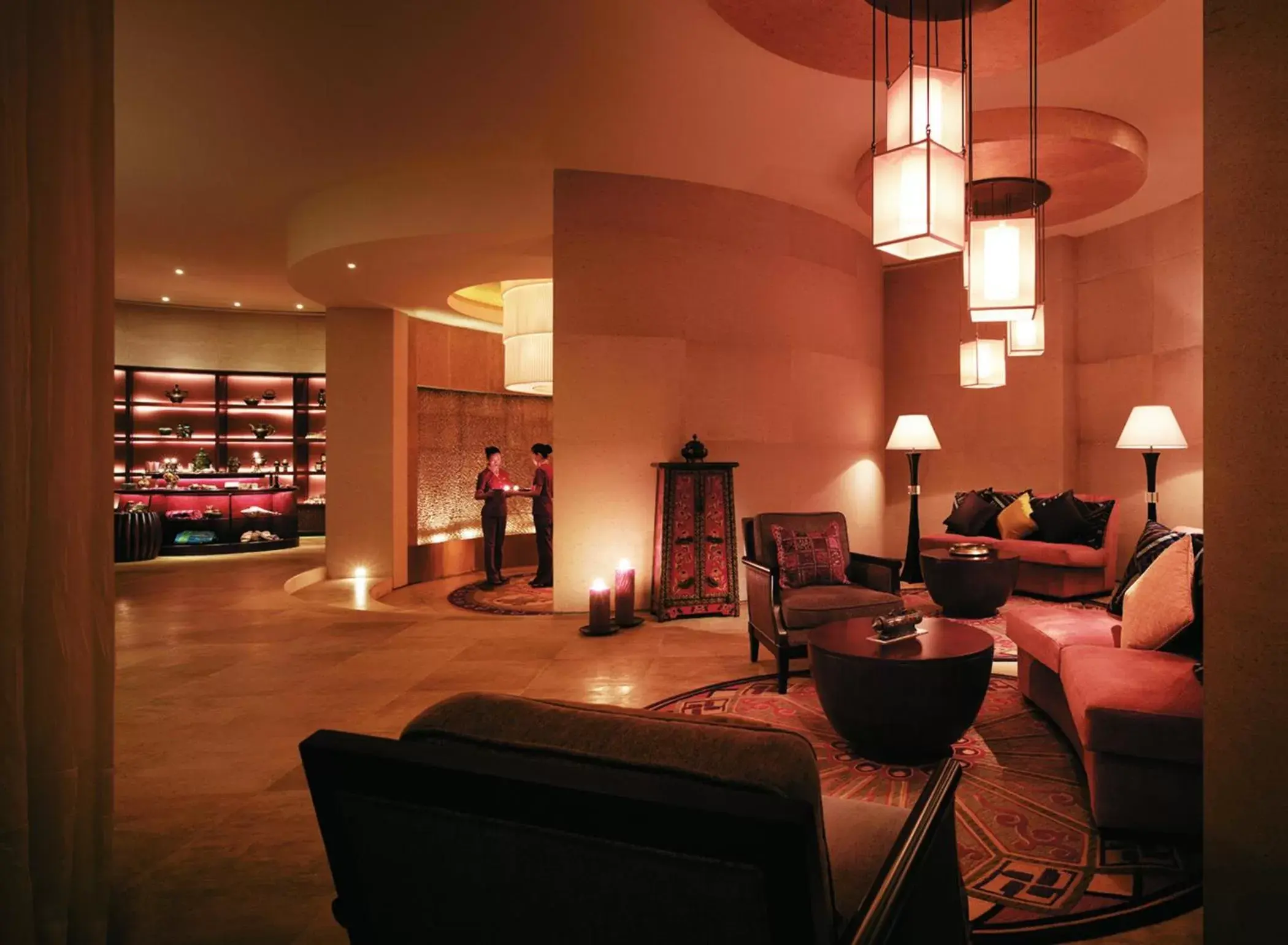 Lobby or reception, Lounge/Bar in Shangri-La Guangzhou