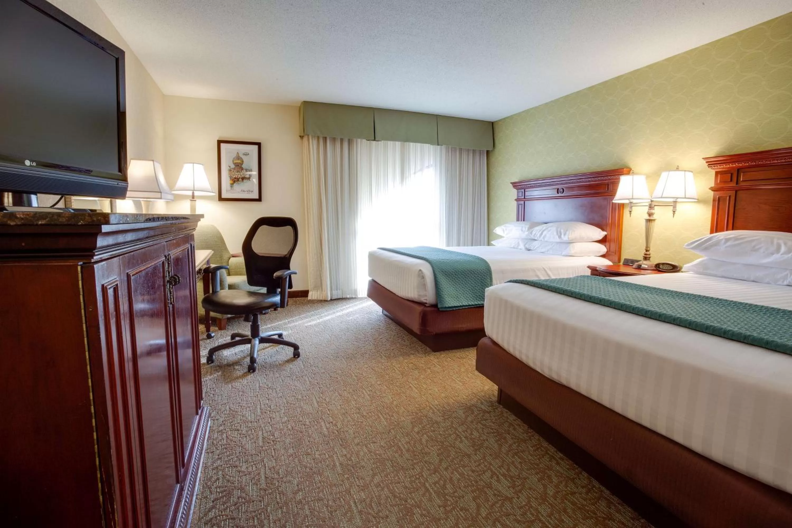 Deluxe Queen Room with Two Queen Beds - Accessible, Roll-in Shower in Drury Inn & Suites St. Louis Convention Center