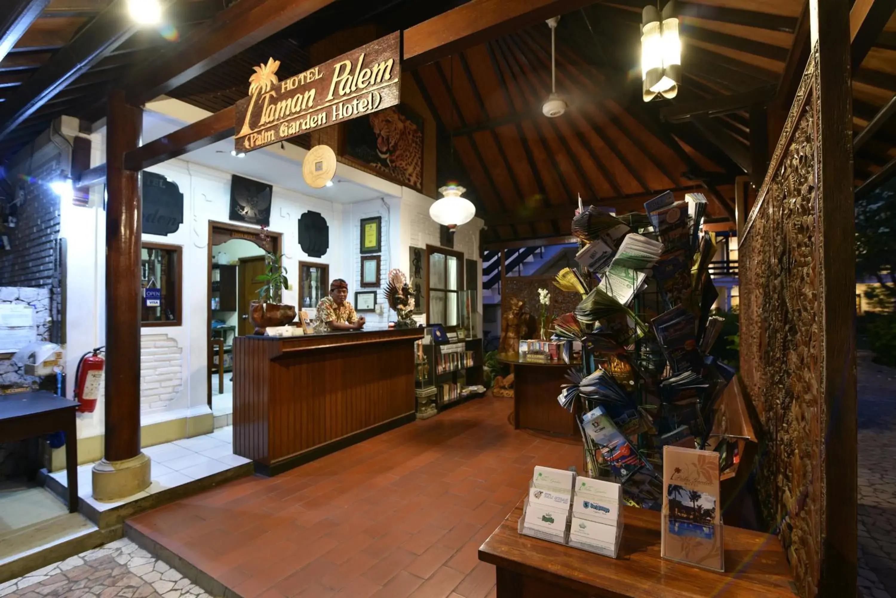 Lobby or reception in Hotel Palm Garden Bali