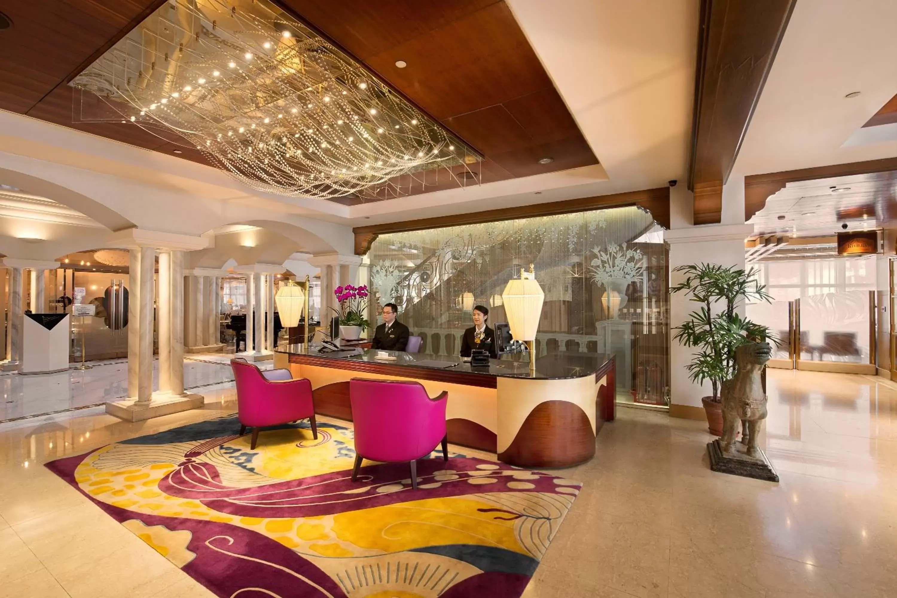 Lobby or reception in The Riviera Hotel Taipei