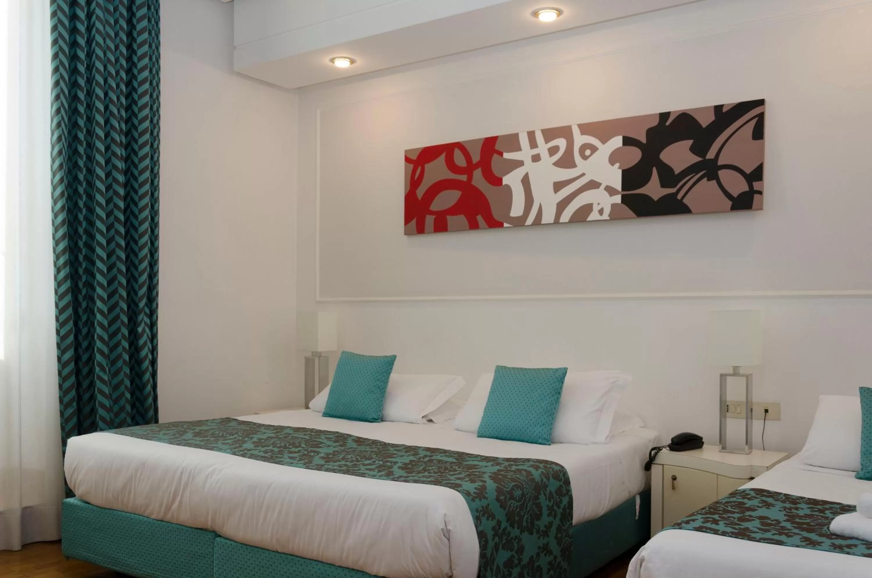 Bed in Hotel Traiano