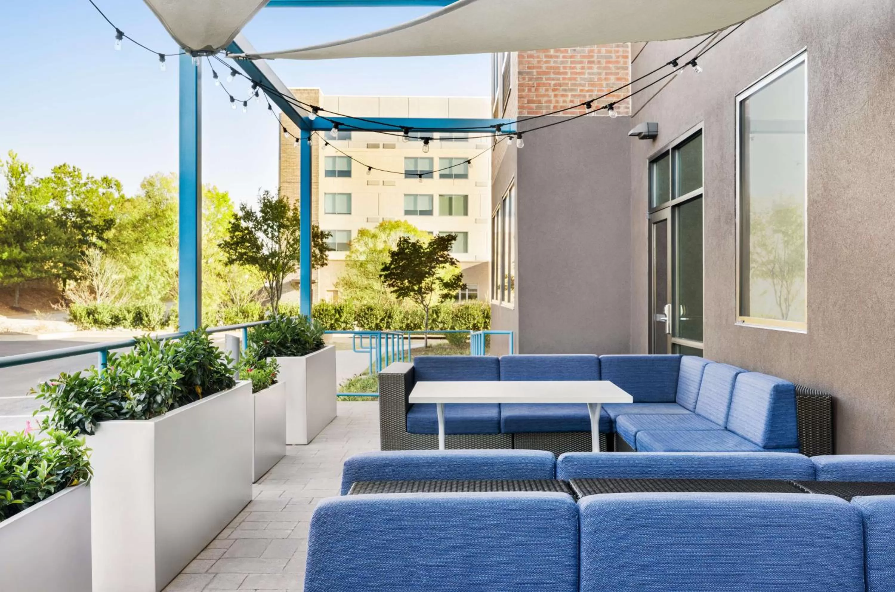 Patio in Tru Lawrenceville Atlanta I85 Sugarloaf