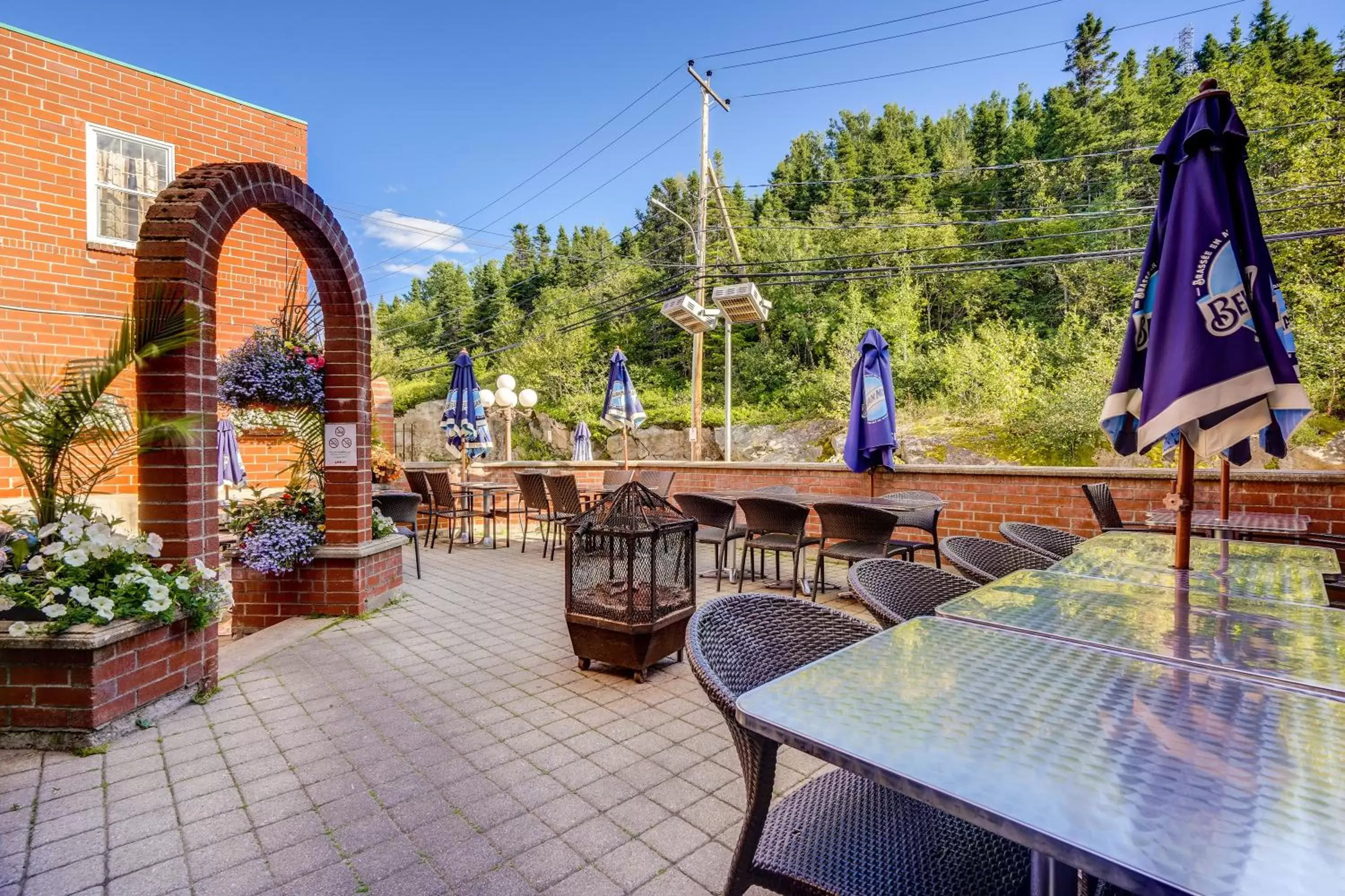 Patio in Le Grand Hôtel