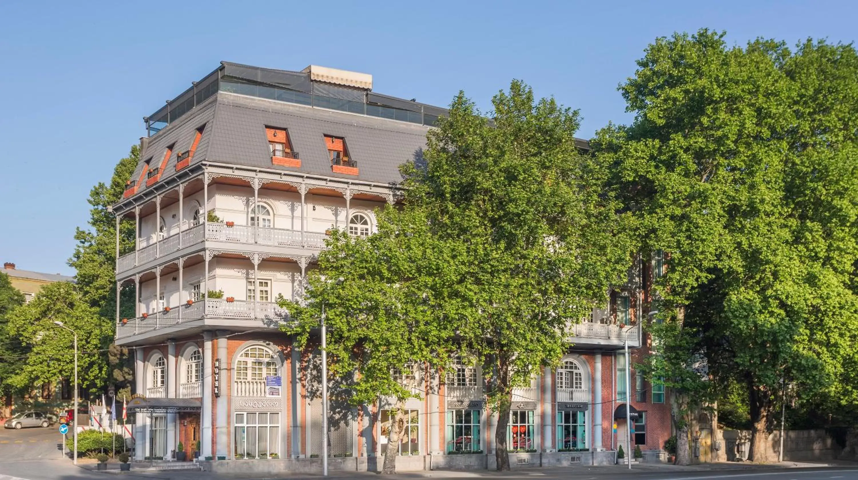 Facade/entrance, Property Building in River Side Hotel Tbilisi