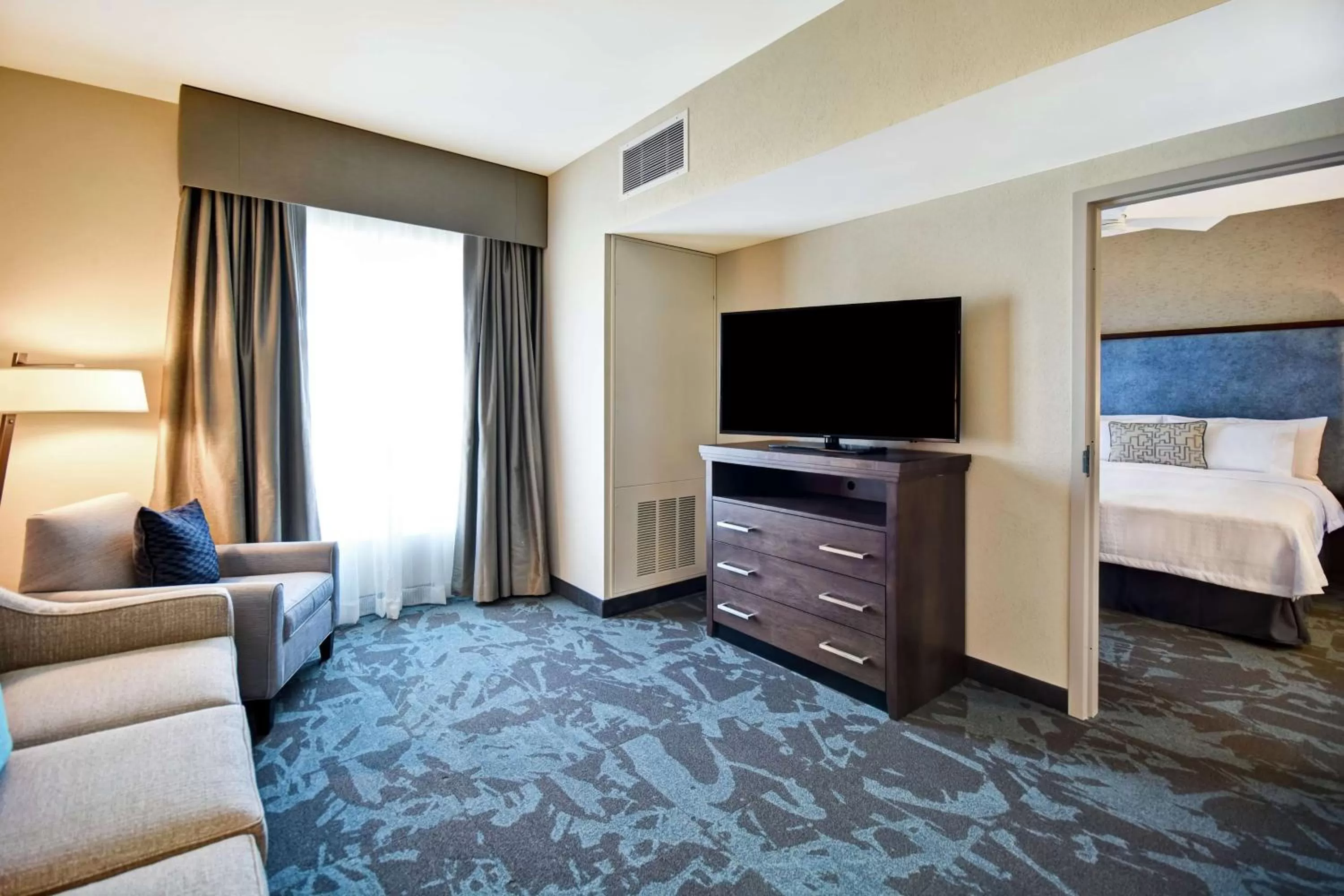 Bedroom, Bed in Homewood Suites By Hilton Salt Lake City Airport