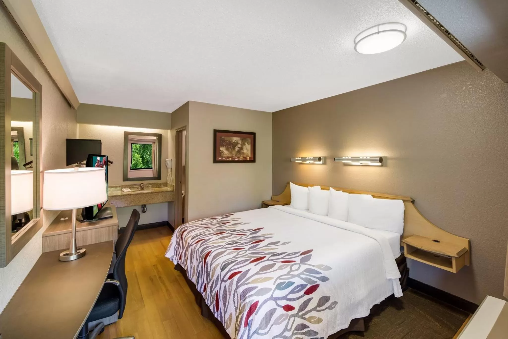 Photo of the whole room, Bed in Red Roof Inn Asheville - Biltmore West