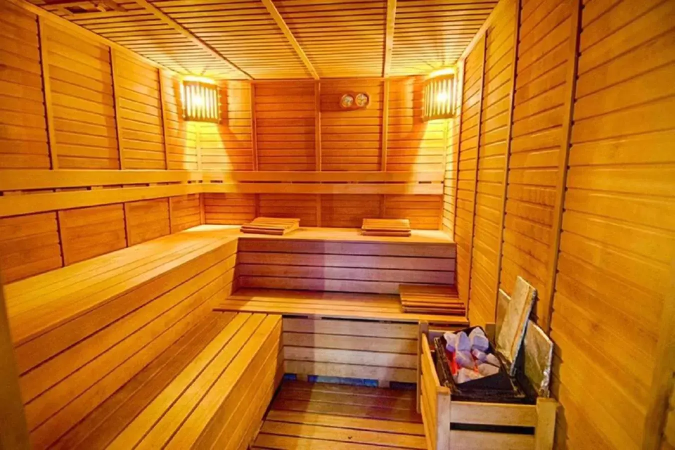 Sauna in Ocean Blue High Class Hotel & SPA