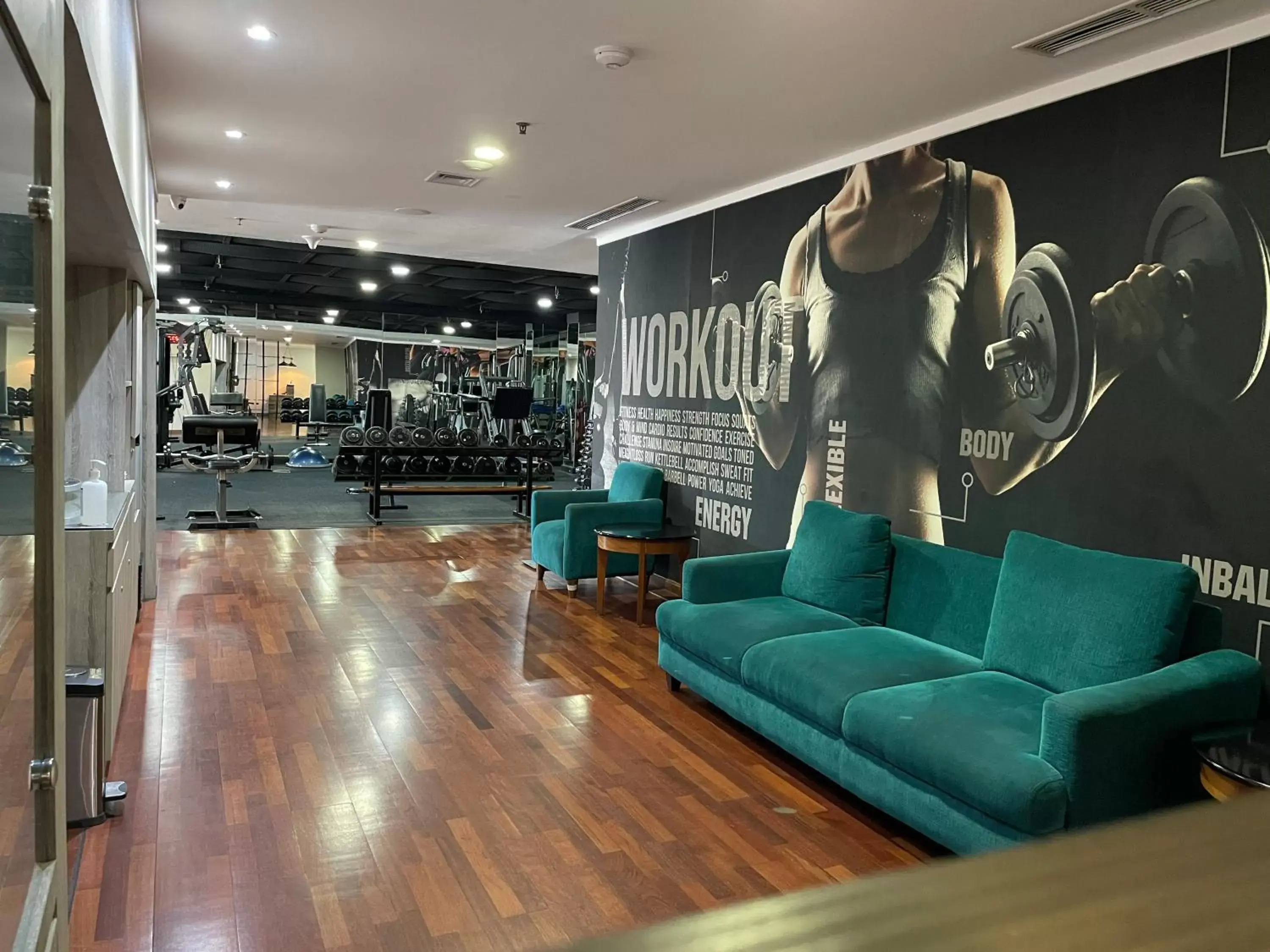 Fitness centre/facilities, Lobby/Reception in Kimaya Sudirman Yogyakarta by Harris
