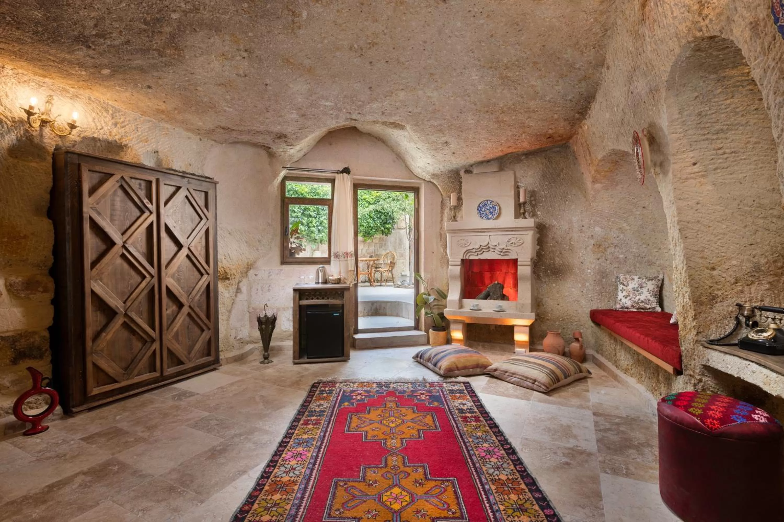 Garden view in Kayata Cave Suites Special Class