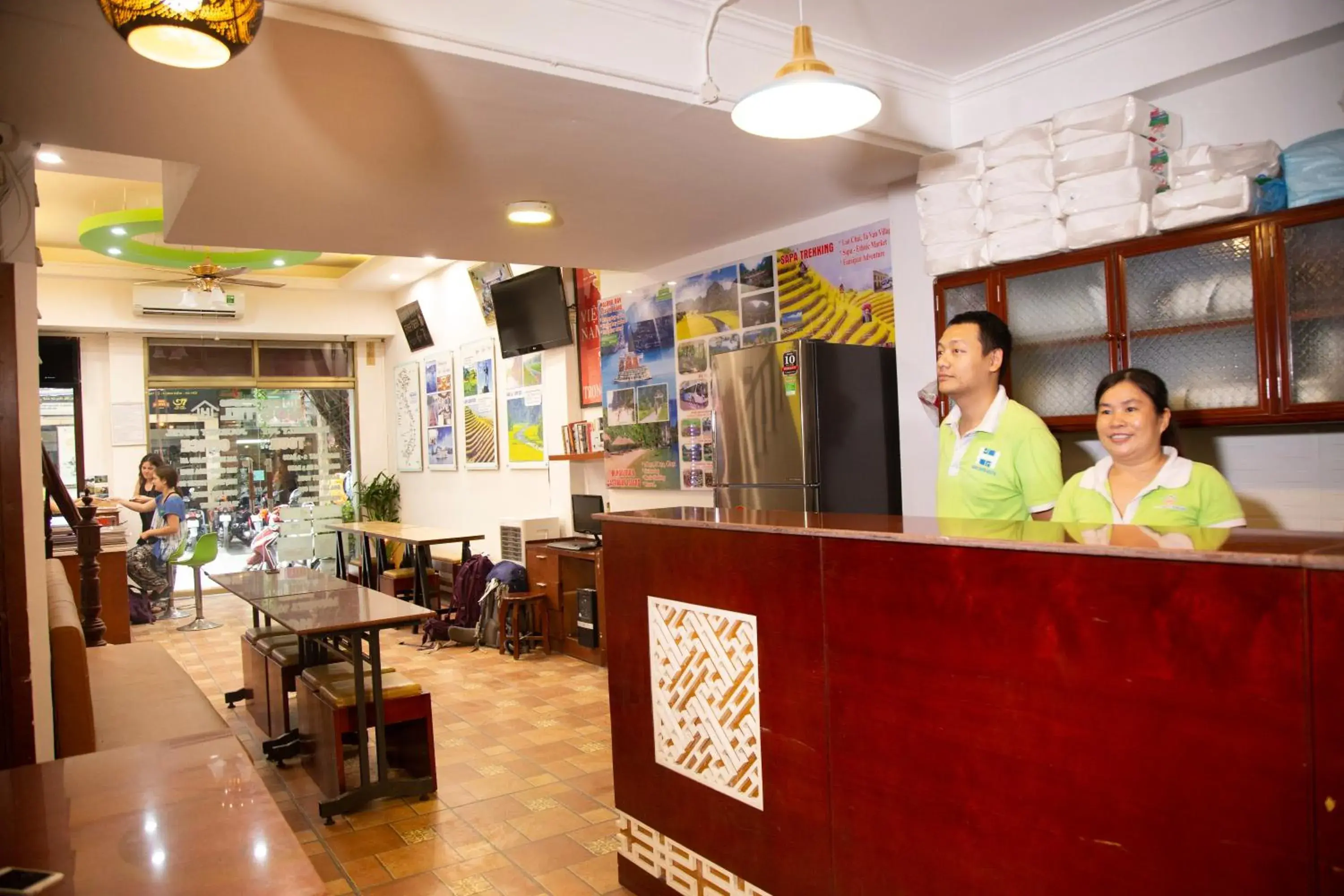 Lobby or reception in Hanoi City Backpackers Hostel