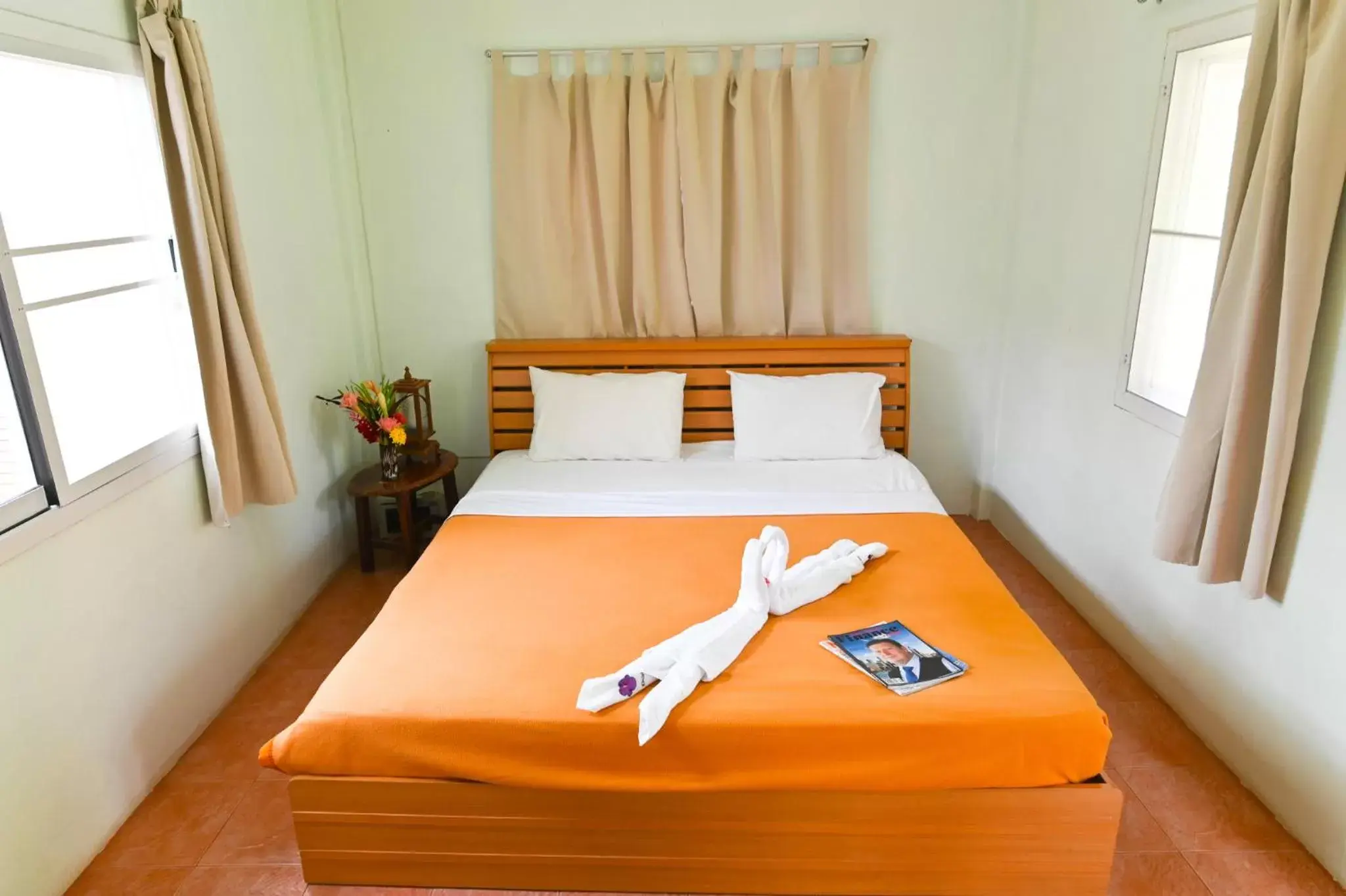 Bed in Krathom Khaolak Resort