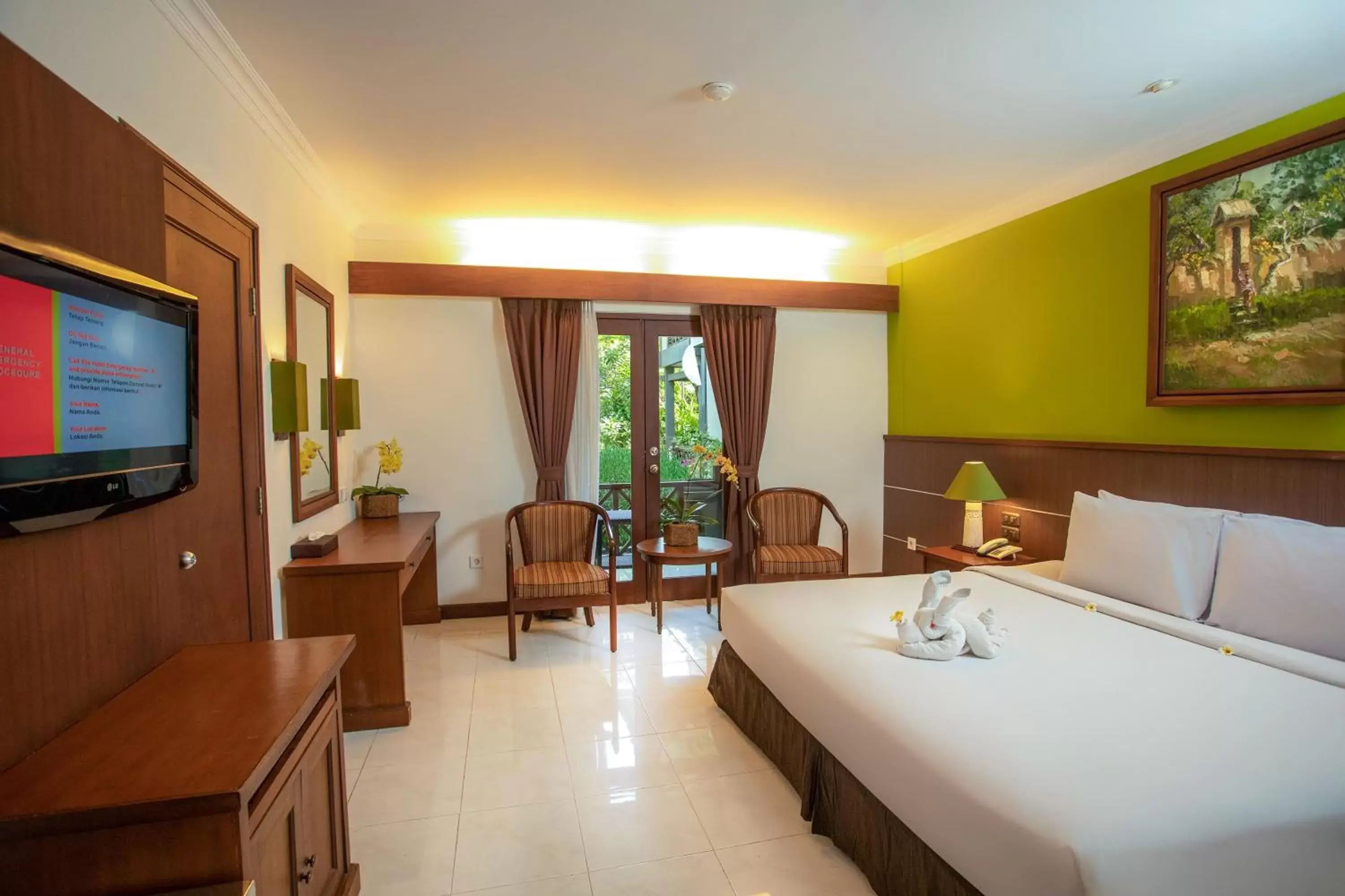 Bed in Risata Bali Resort & Spa