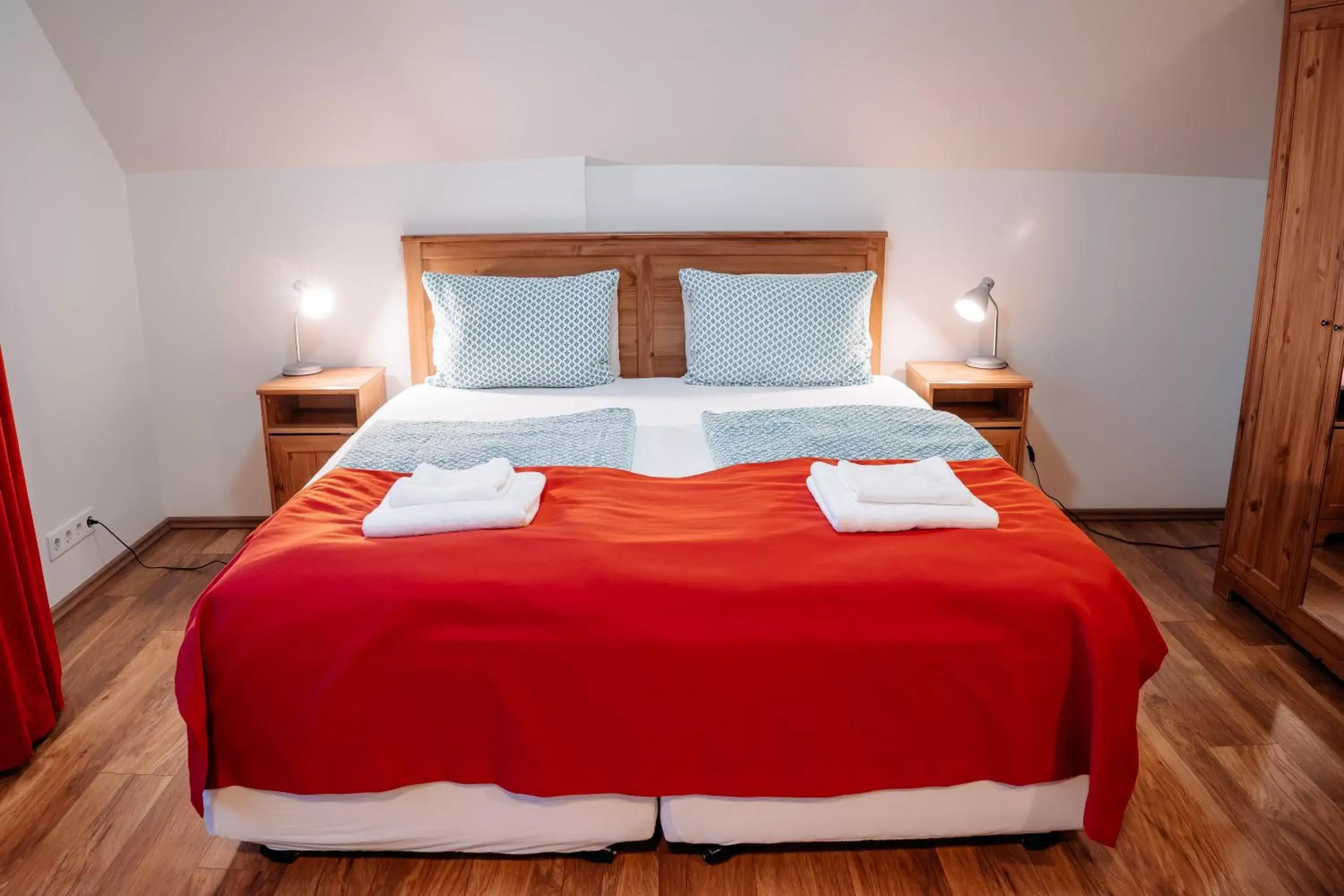 Bed in Hotel Laxnes Bed in Hotel Laxnes